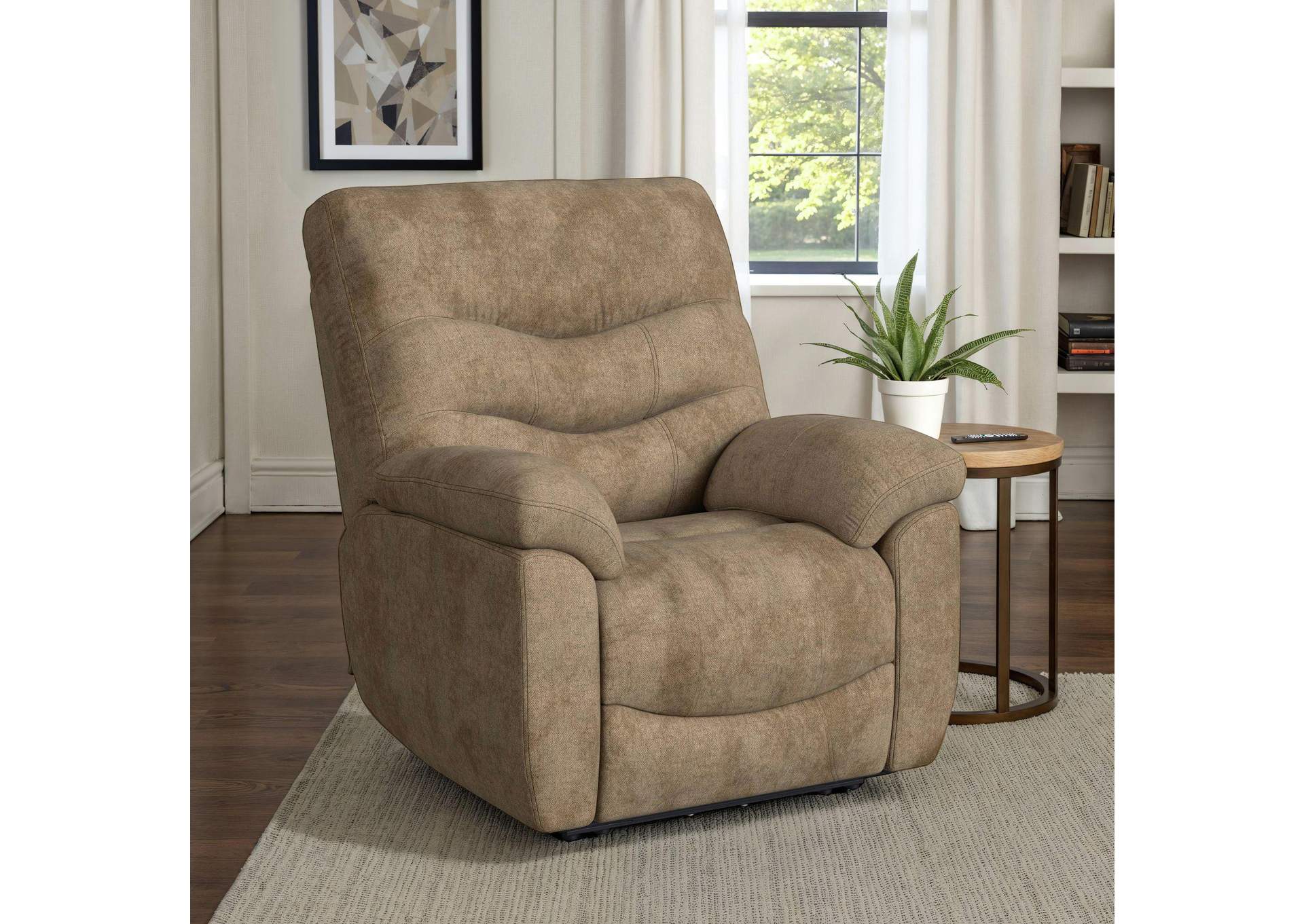 Trifecta P3 Recliner With Heat Massage Zero Gravity Memory Foam In Sefi Puppy image 1