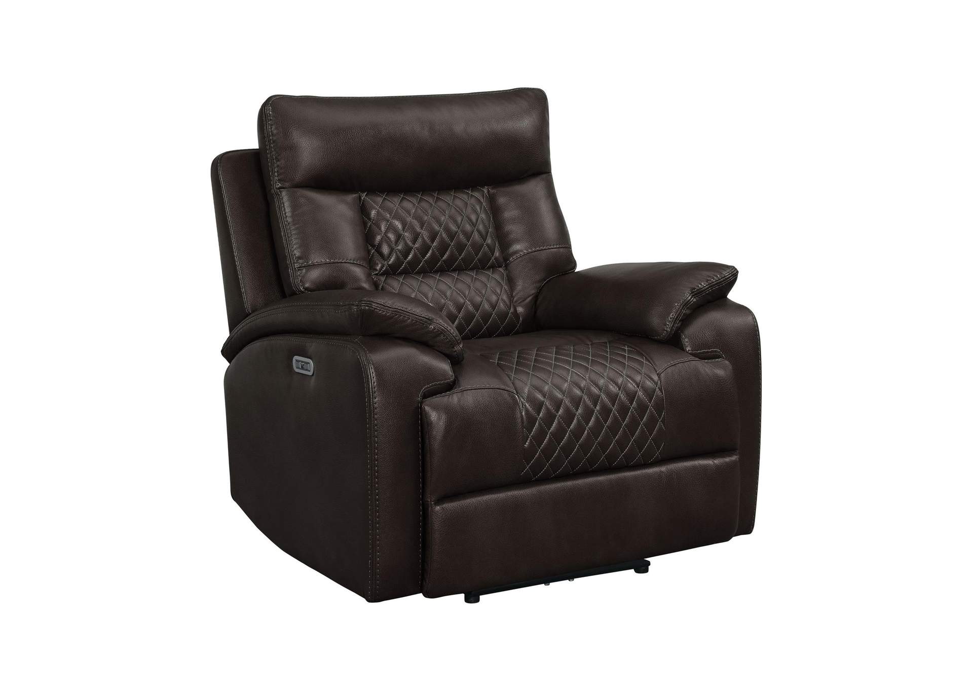 Trinidad Power Recliner With Power Motion Head Recliner In Pebble Brown image 5