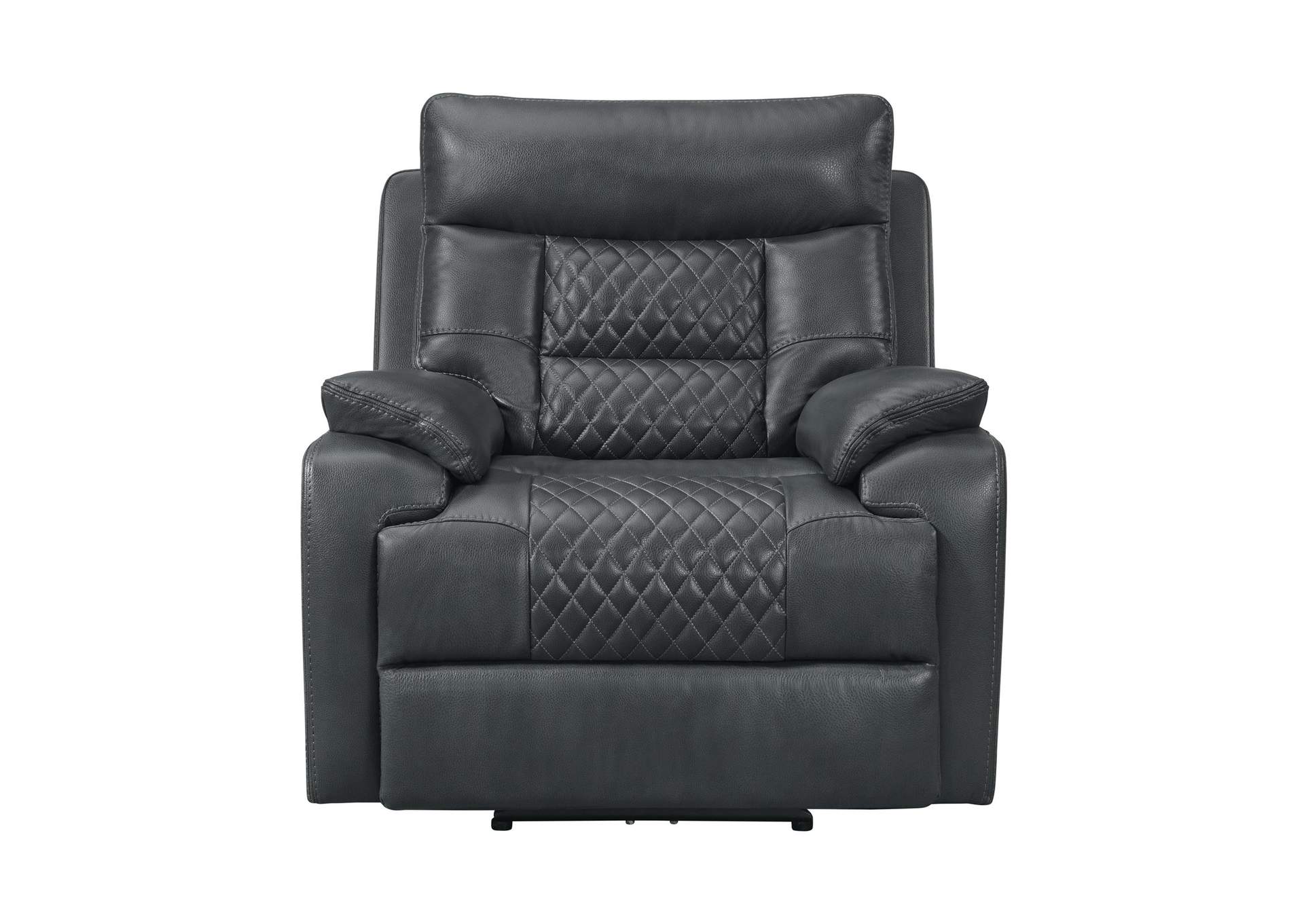 Trinidad Power Recliner With Power Motion Head Recliner In Pebble Grey image 6