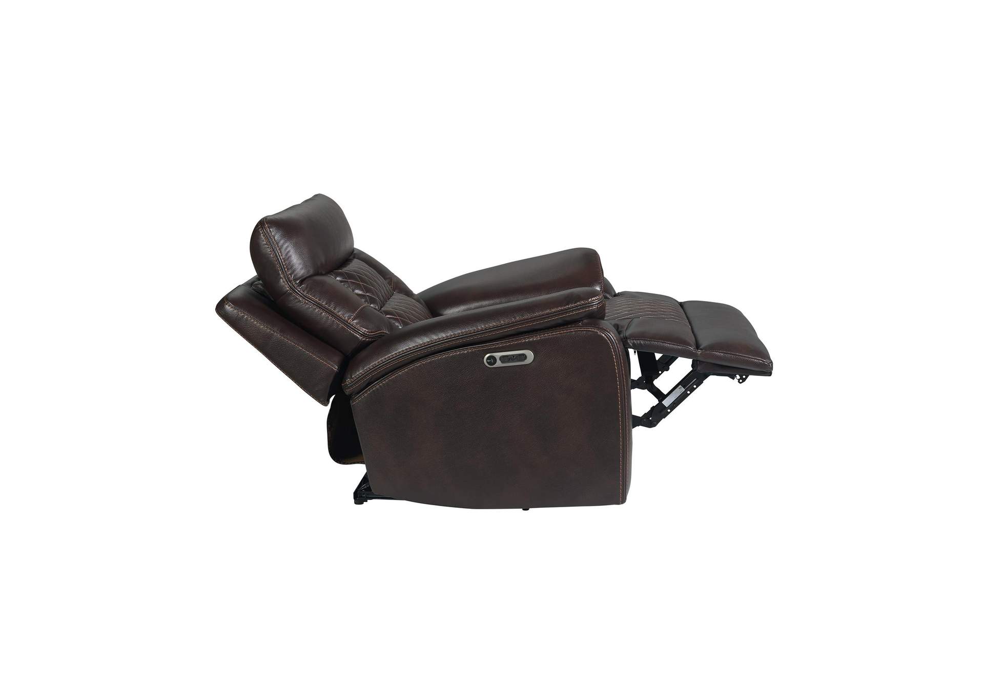 Trinidad Power Recliner With Power Motion Head Recliner In Pebble Brown image 8