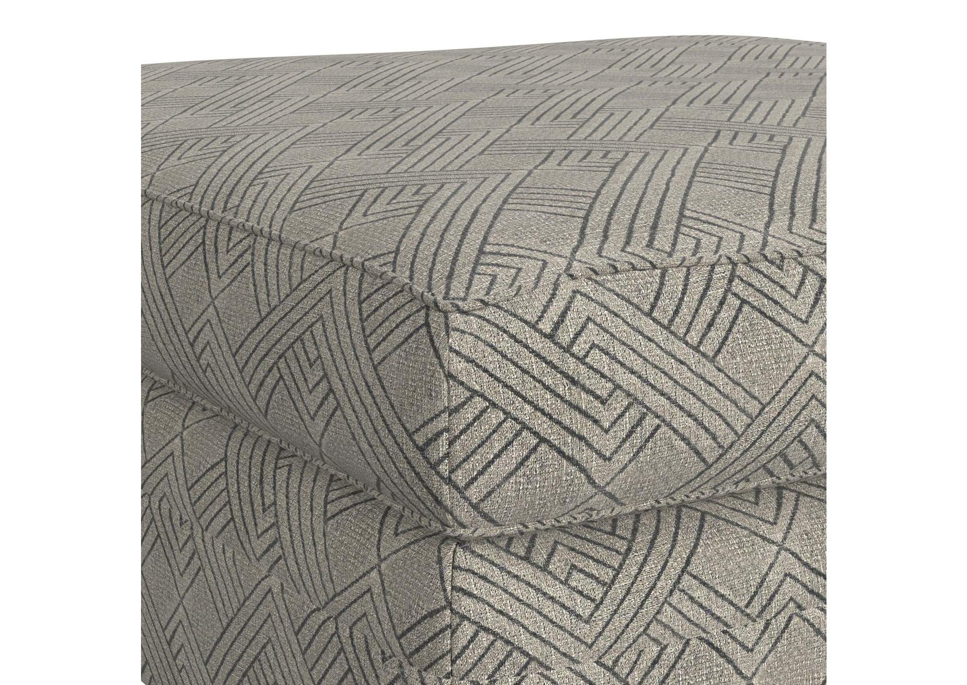 Tully Ottoman In Modular Dove