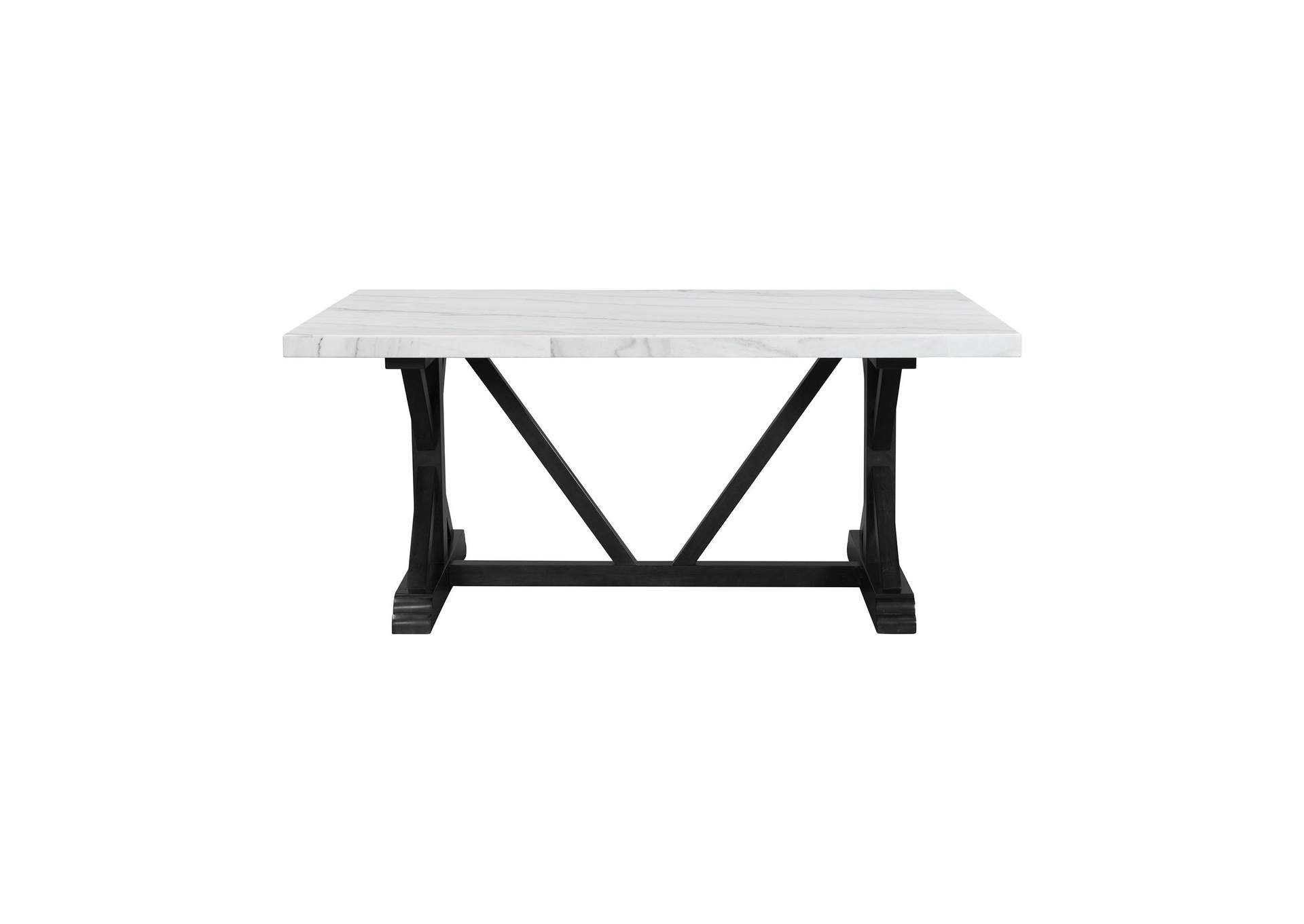 Tuscany 70 Marble Standard Height Rectangular Dining Table image 8