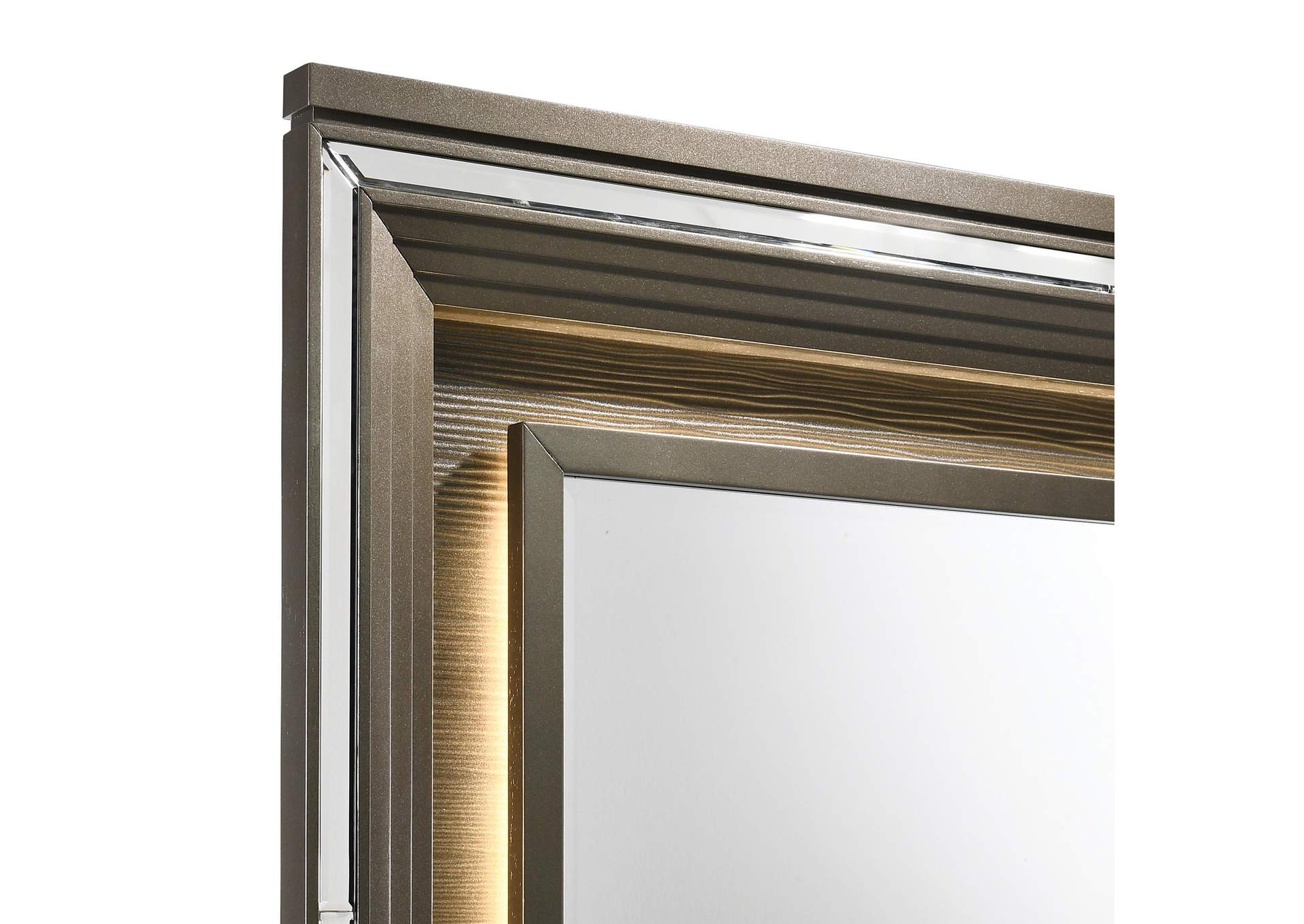 Twenty Nine 6 - Drawer Dresser With Mood Lighting Mirror image 3