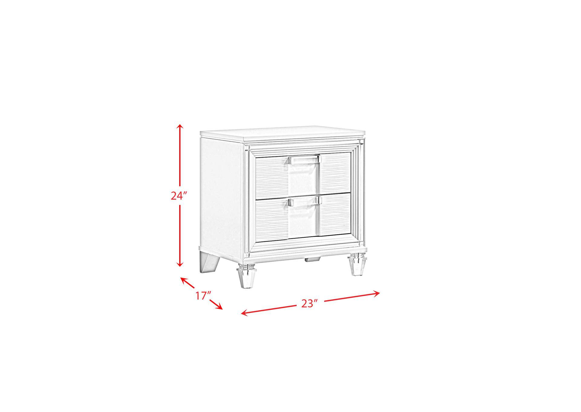 Twenty Nine Youth Nightstand White image 6