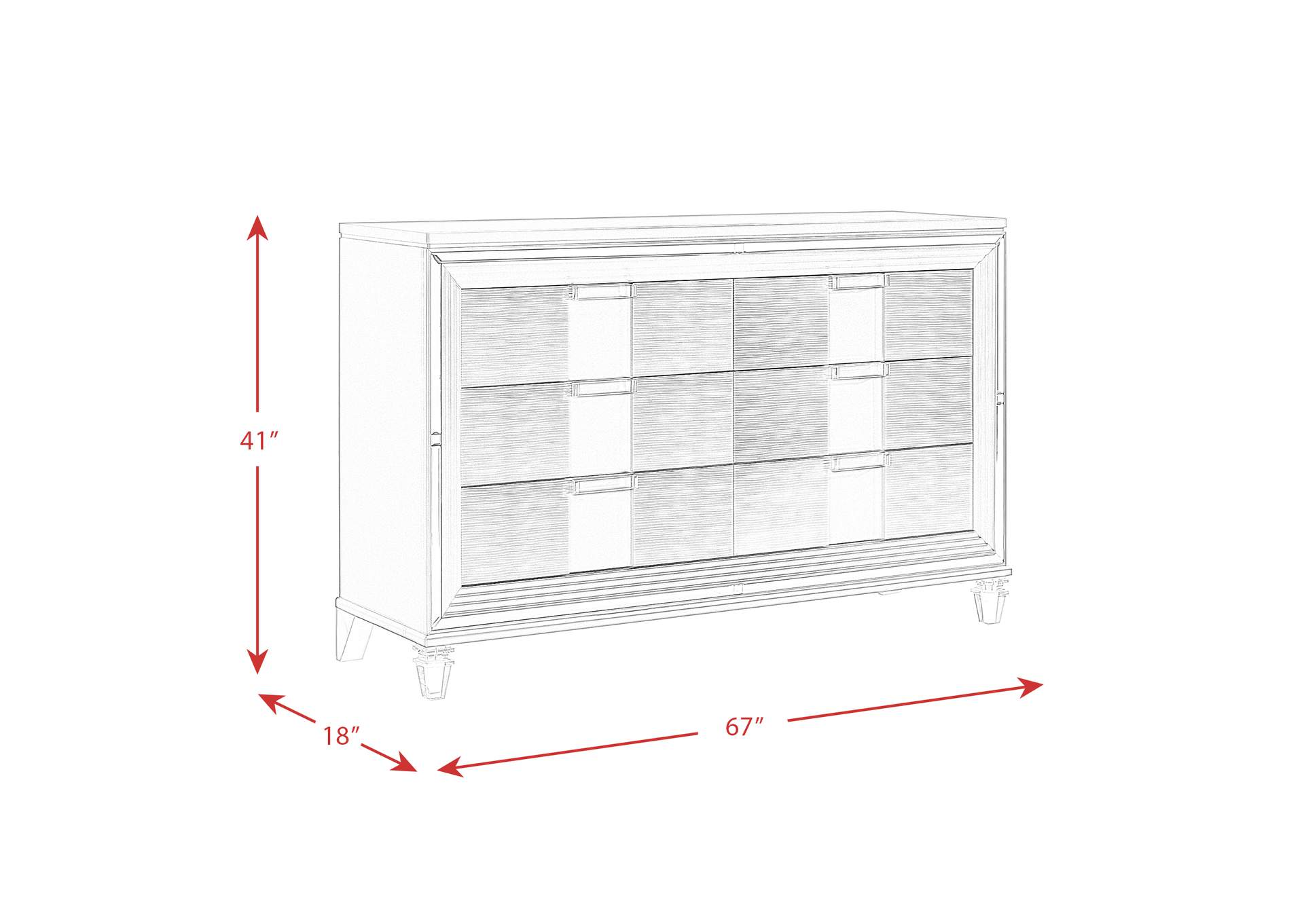 Twenty Nine Dresser White
