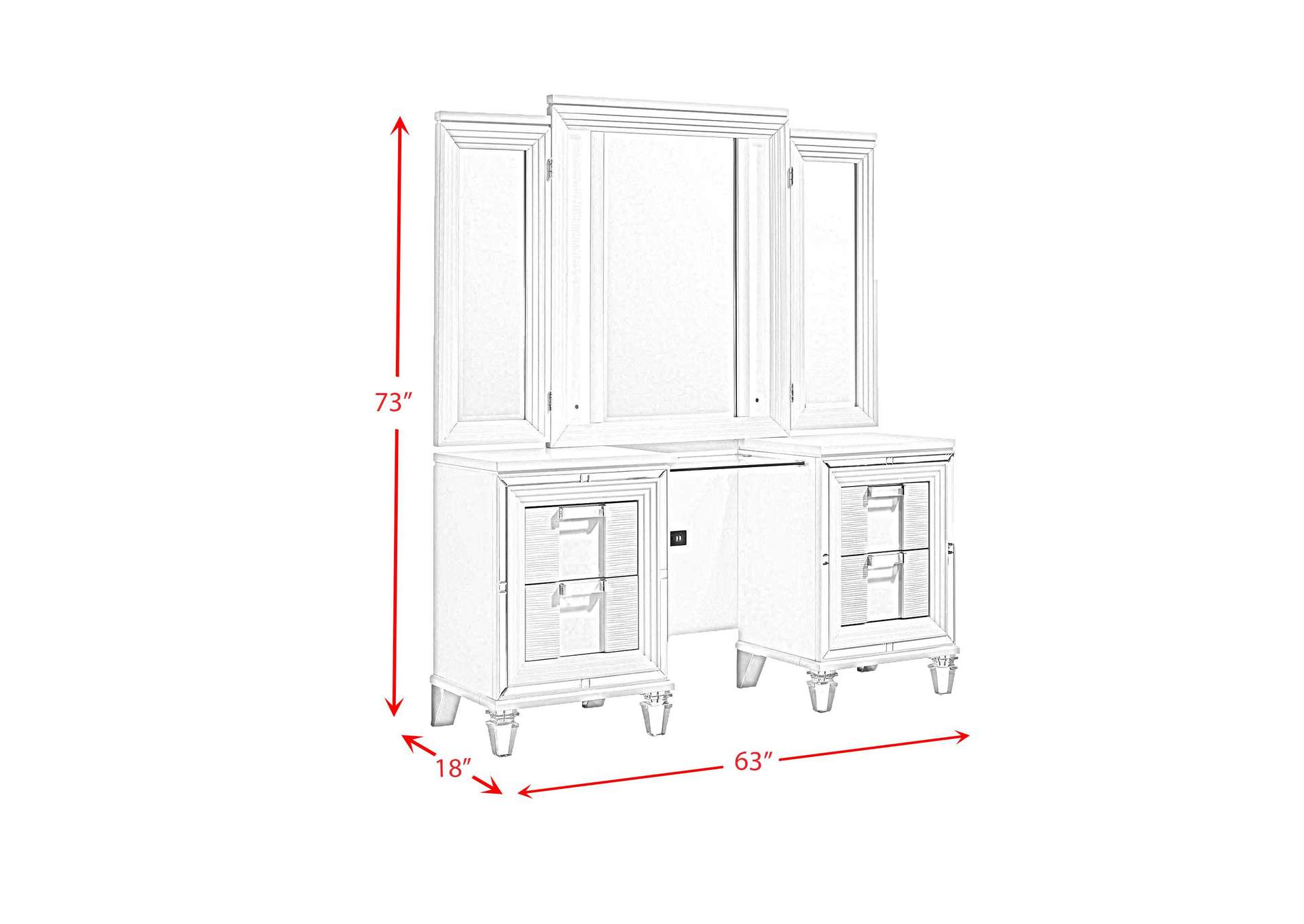 Twenty Nine 3 Piece Dressing Set In White image 10