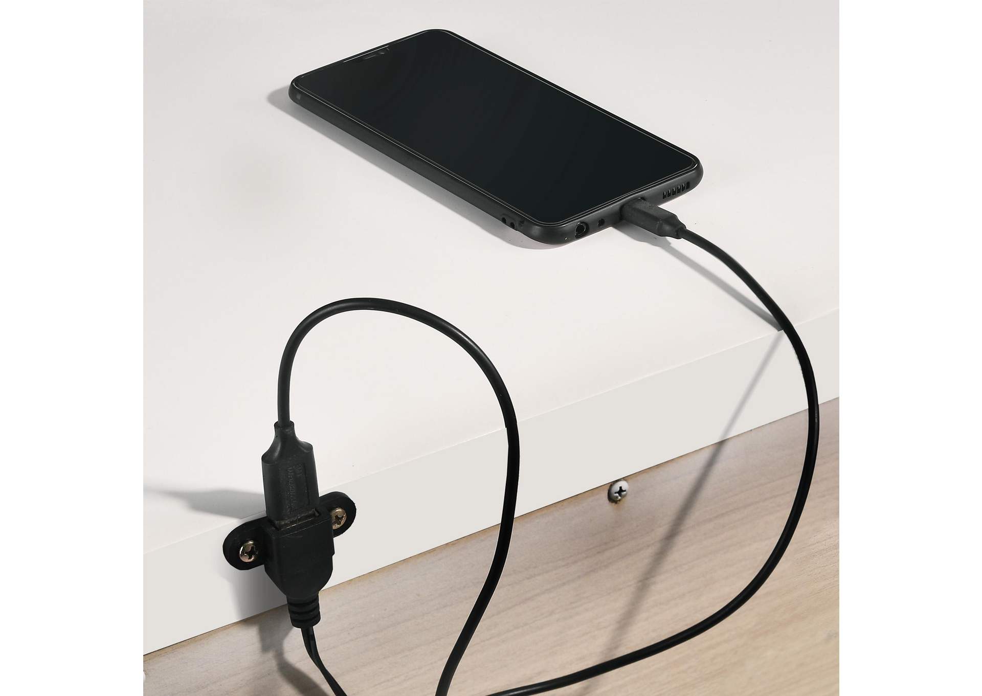 Twenty Nine Nightstand With USB White image 7