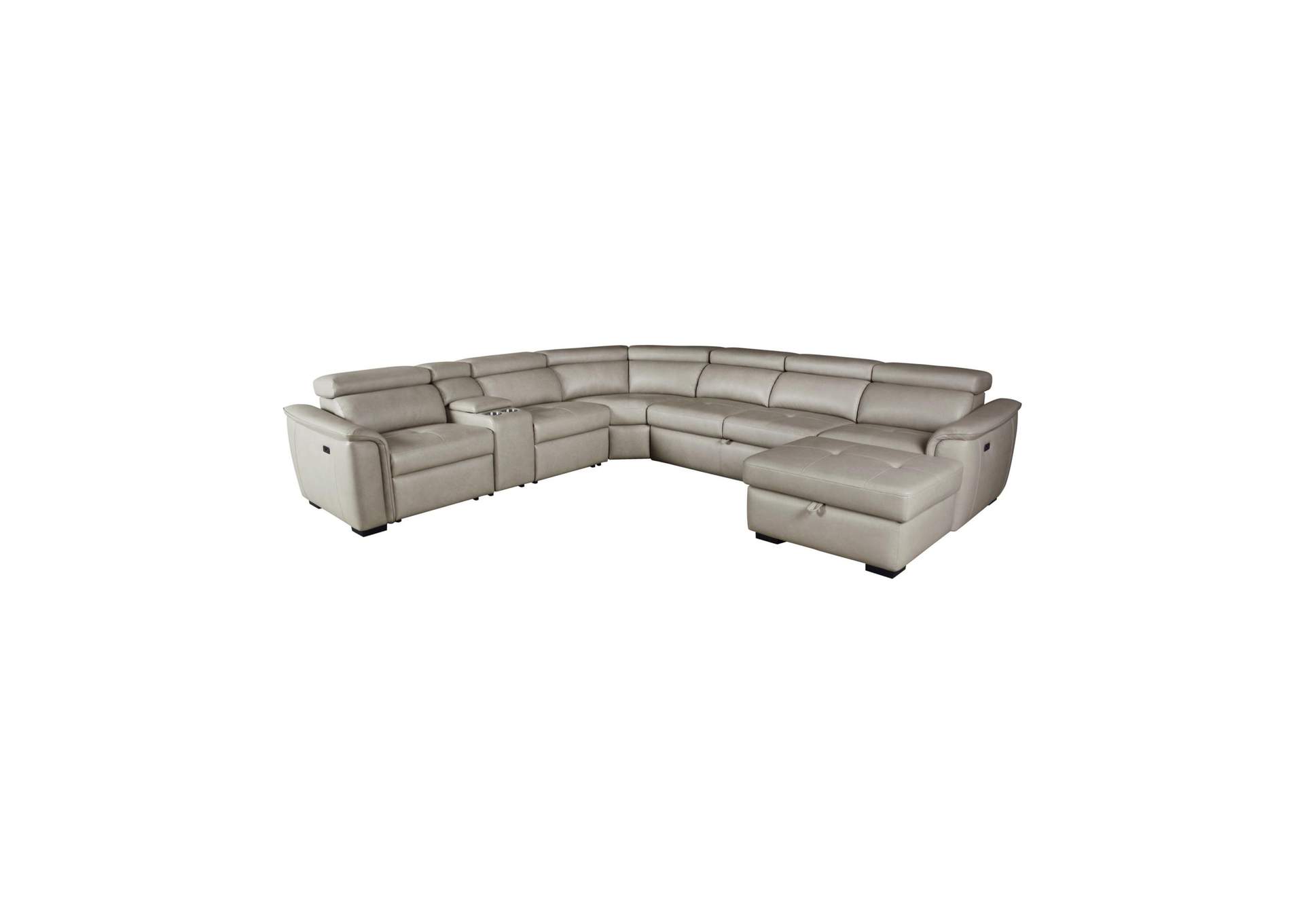 Typhoon Right Hand Facingstorage Chaise Power Reclining Back In Darlington Tan image 3