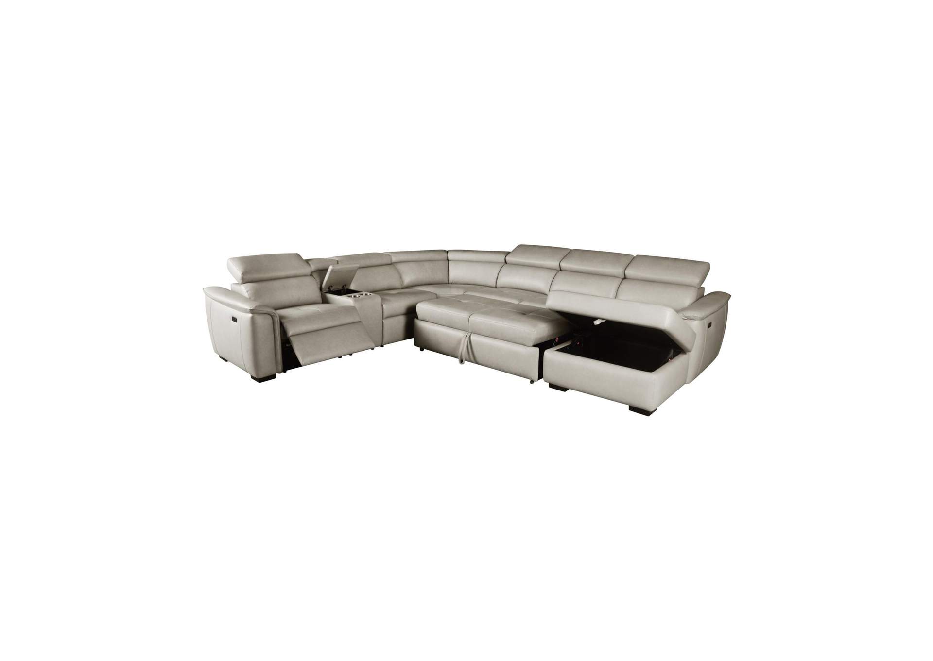 Typhoon Right Hand Facingstorage Chaise Power Reclining Back In Darlington Tan image 4