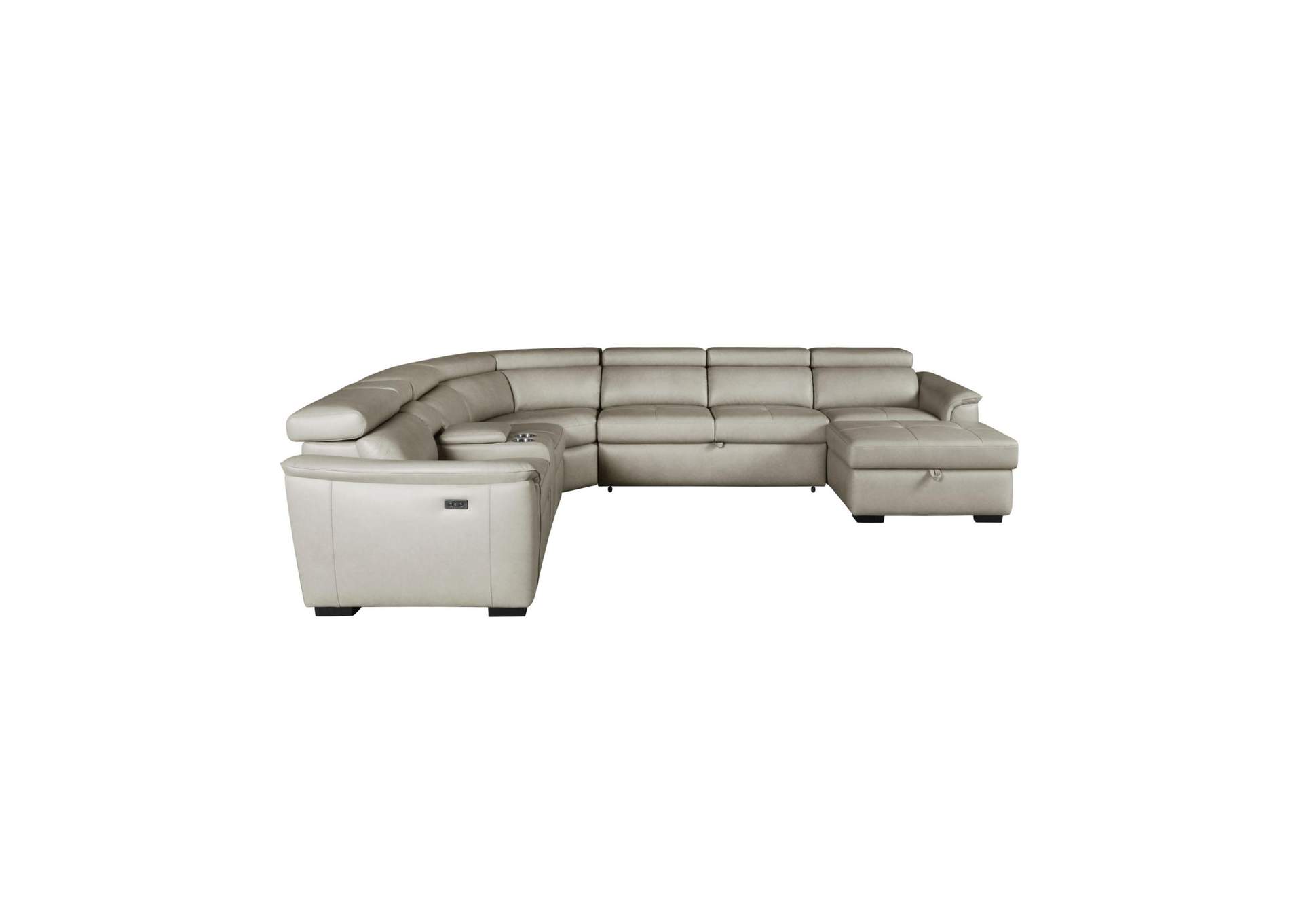 Typhoon Right Hand Facingstorage Chaise Power Reclining Back In Darlington Tan image 5