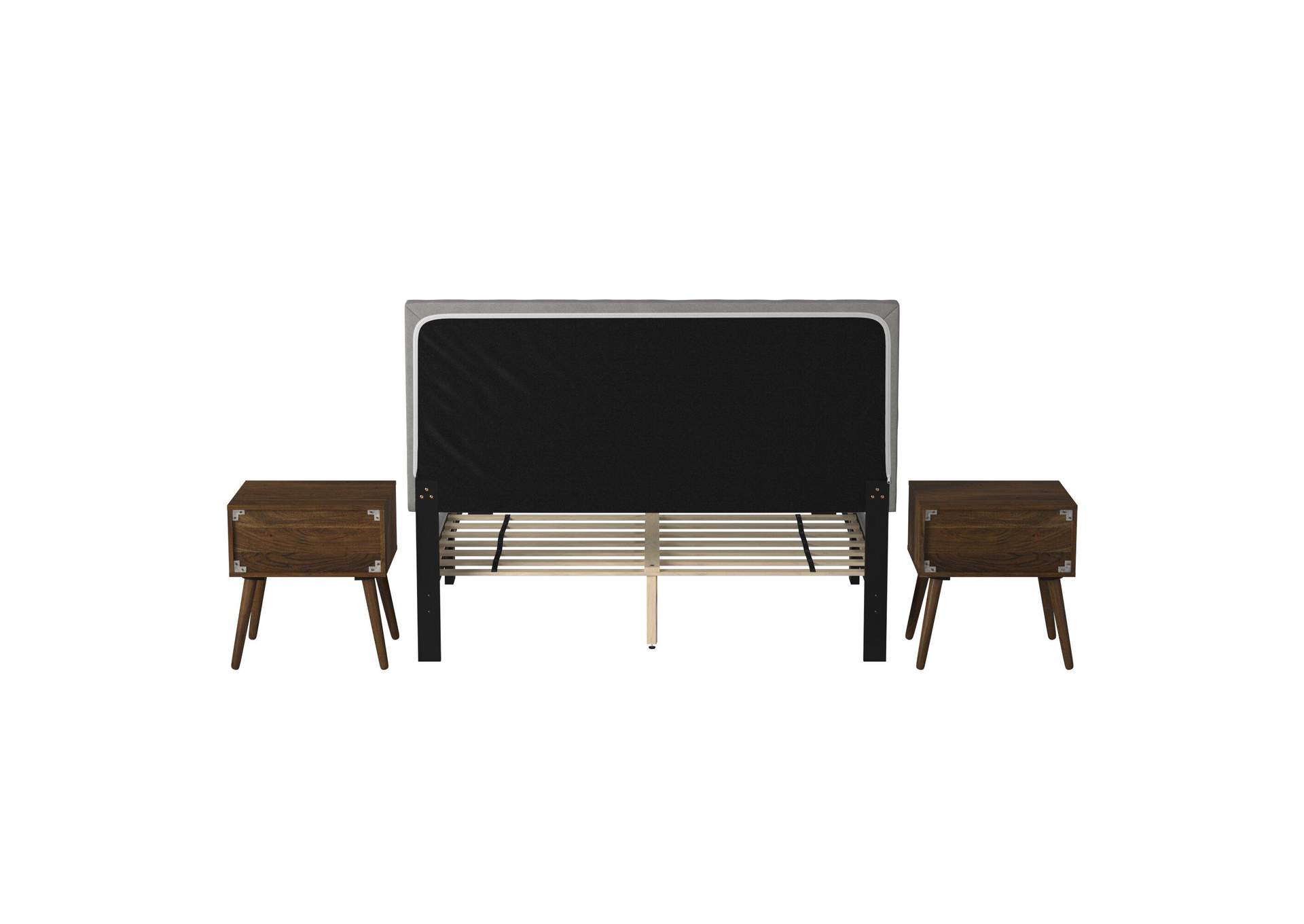 Coyote King Bed With Carroll Grey With Two End Table 3A image 18