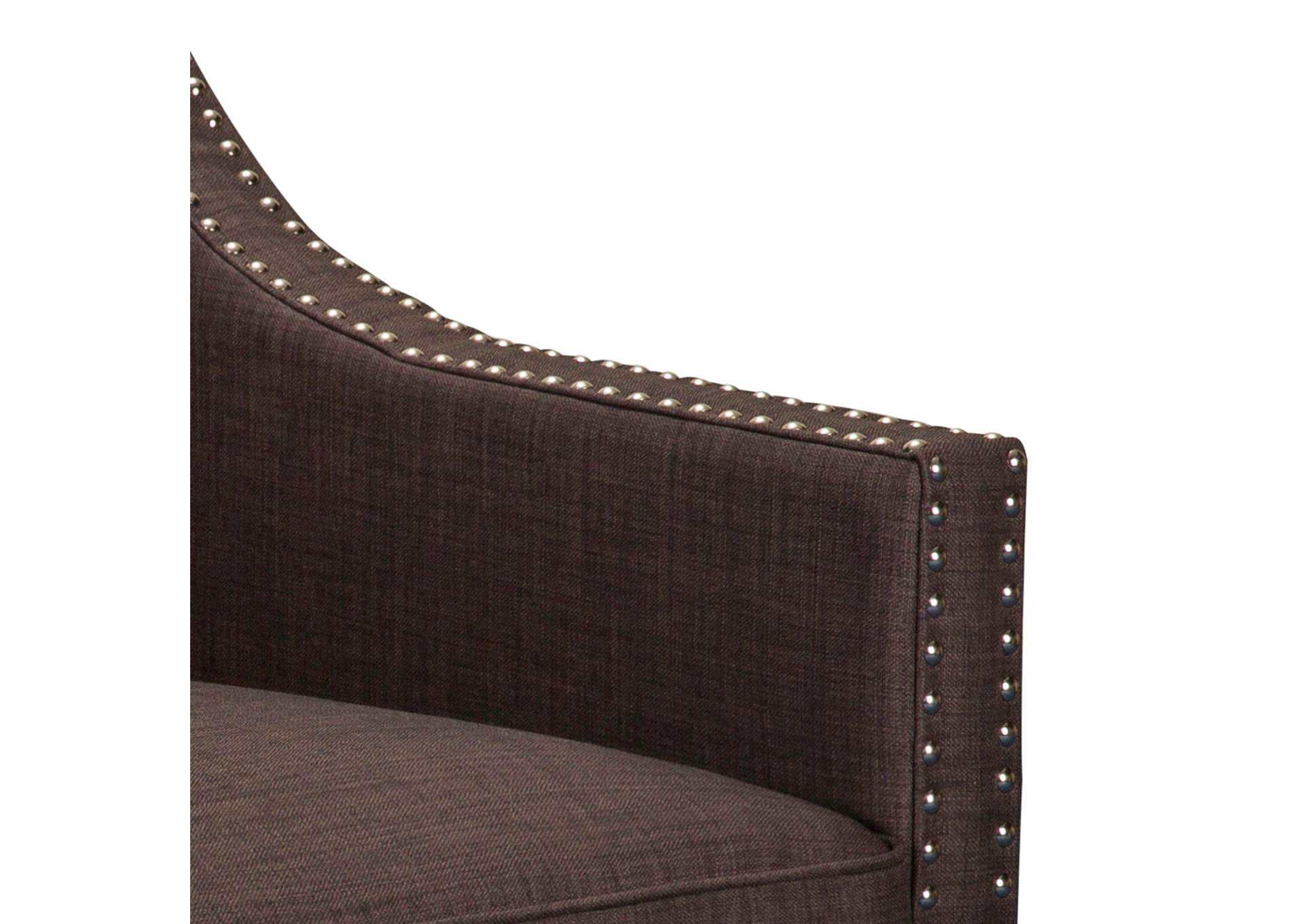 Erica Chair Ottoman Chocolate