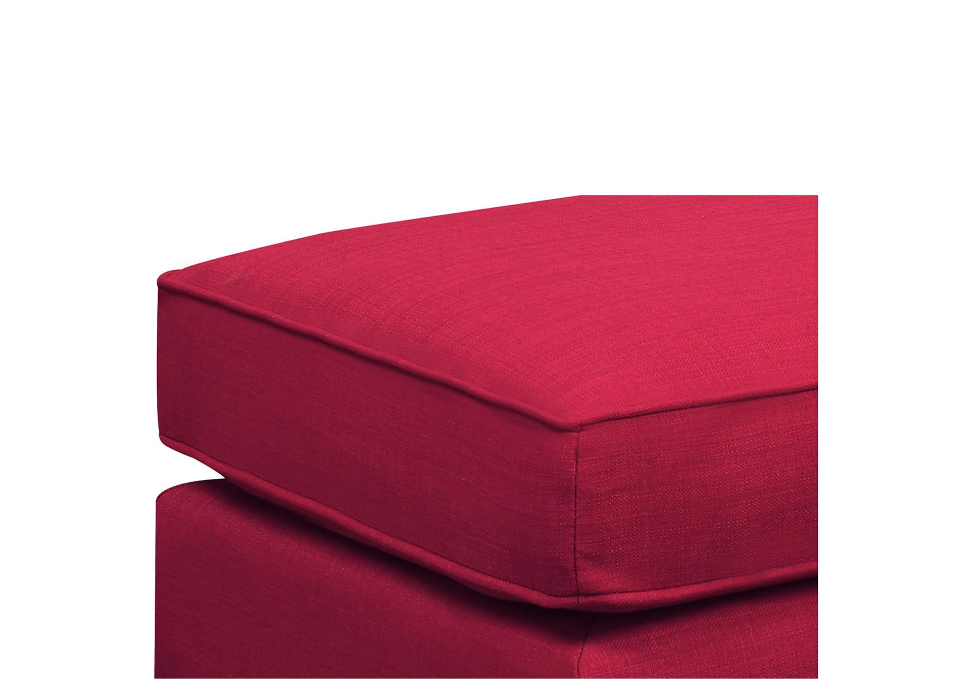 Erica 497 Ottoman With Chrome Nail Heirloom Berry image 6