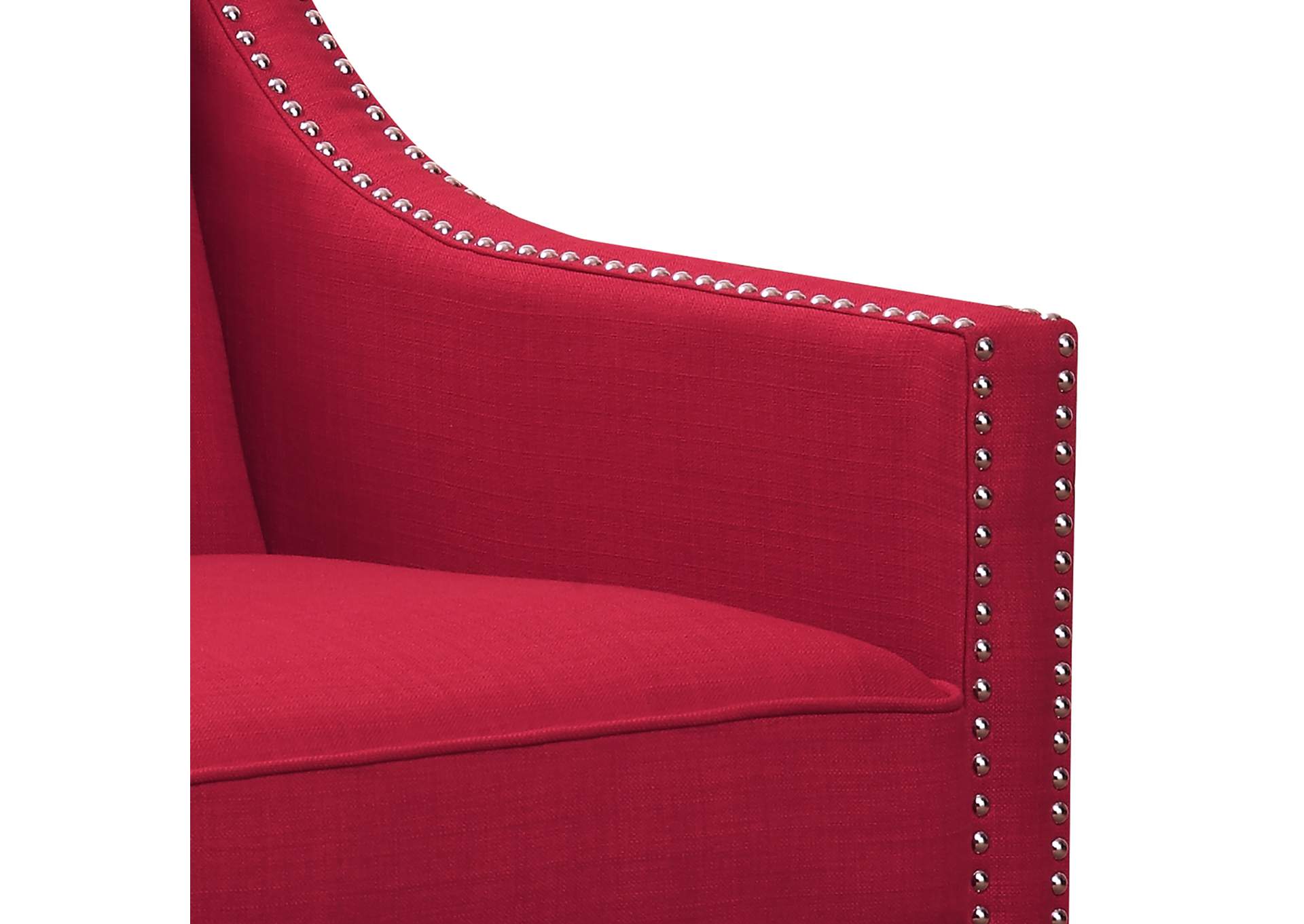 Erica Chair Ottoman In Heirloom Berry image 12