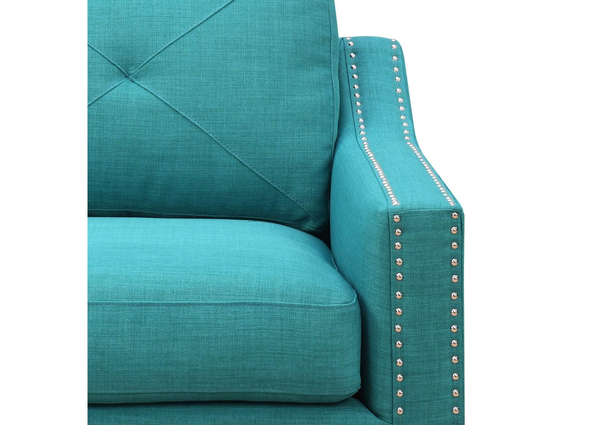 Malone 6651 63 Loveseat Heirloom Teal image 5