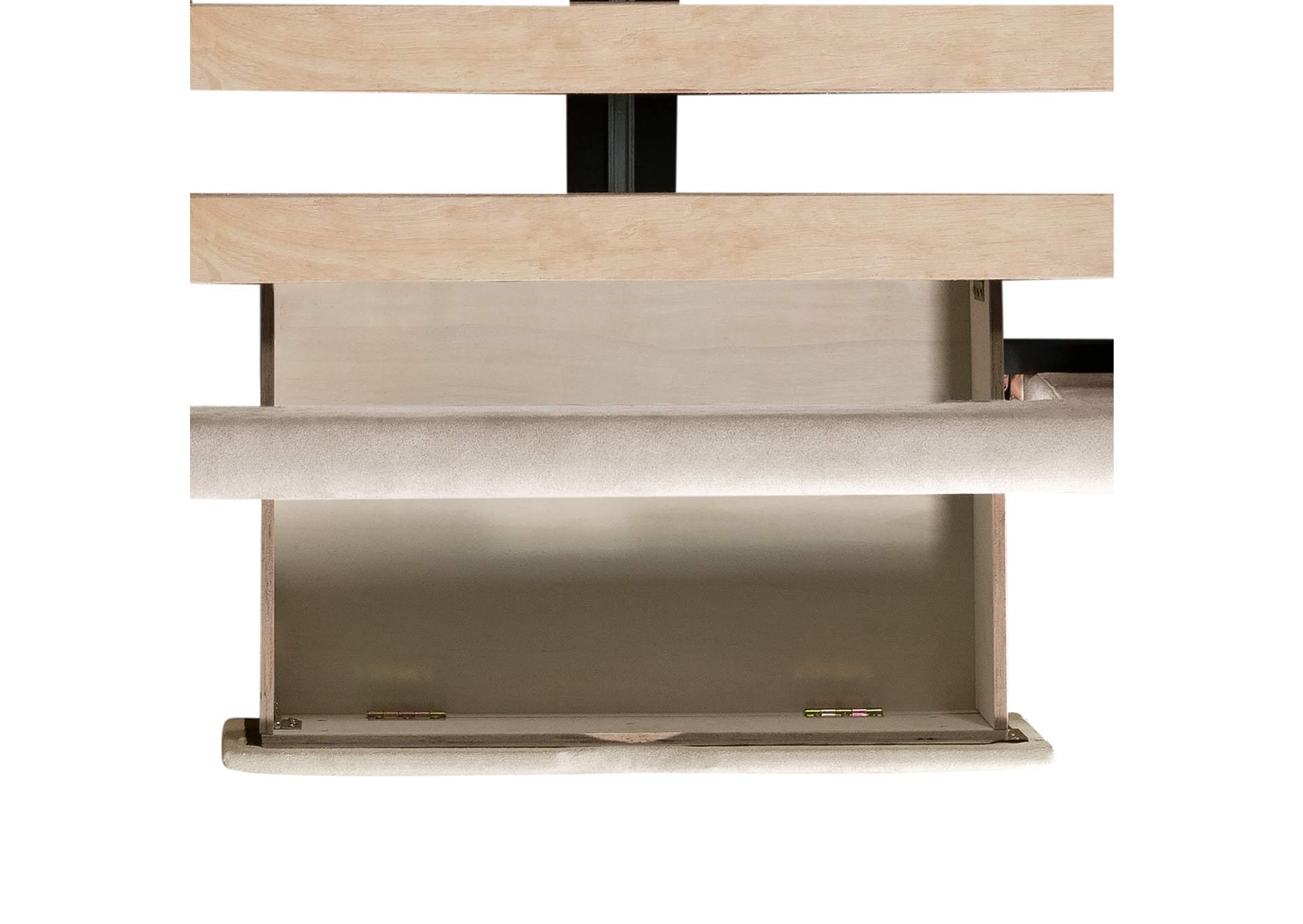 Waldorf King Storage Bed Boulder Sand