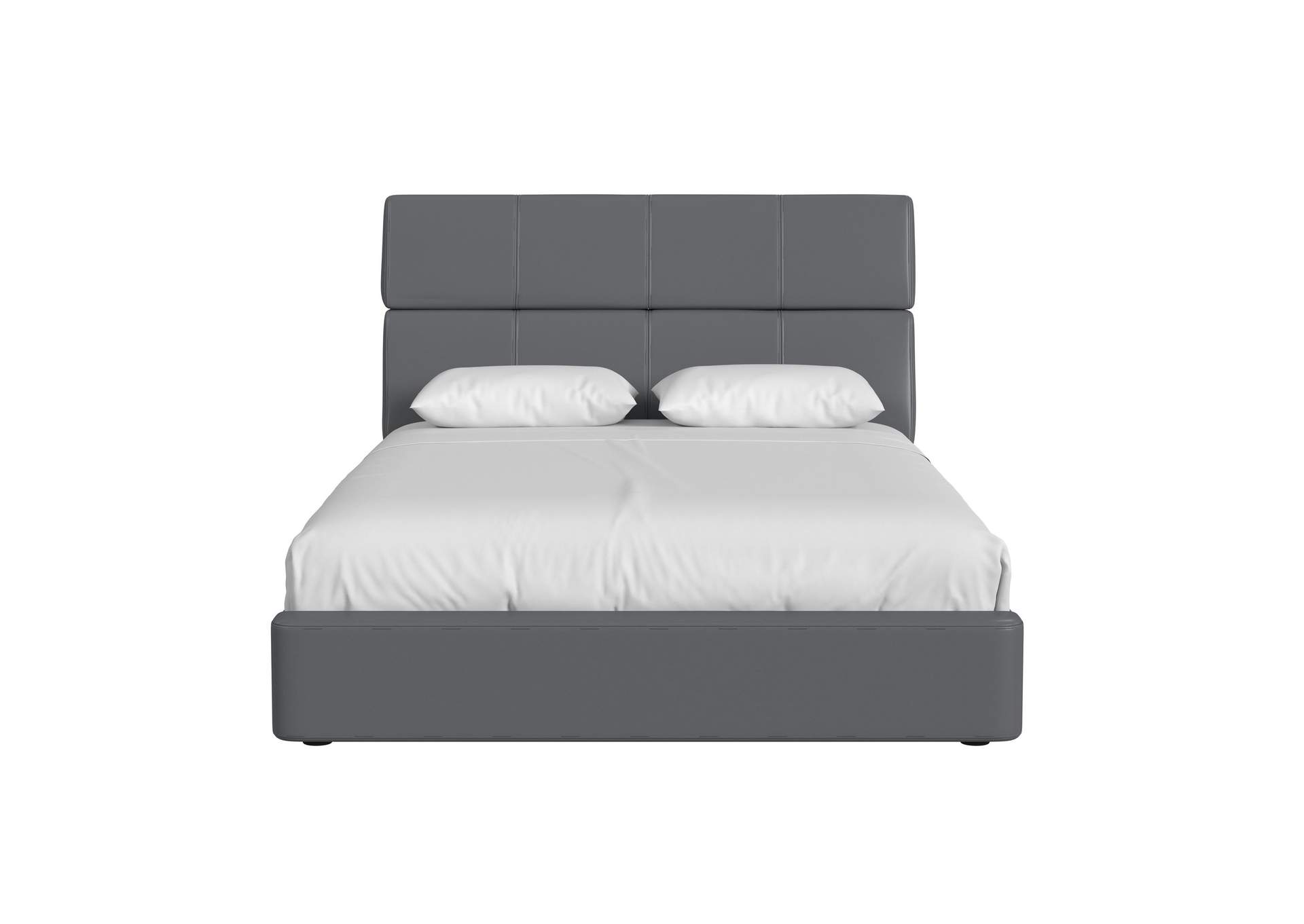 Valari Full Bed In Grey Pu image 4