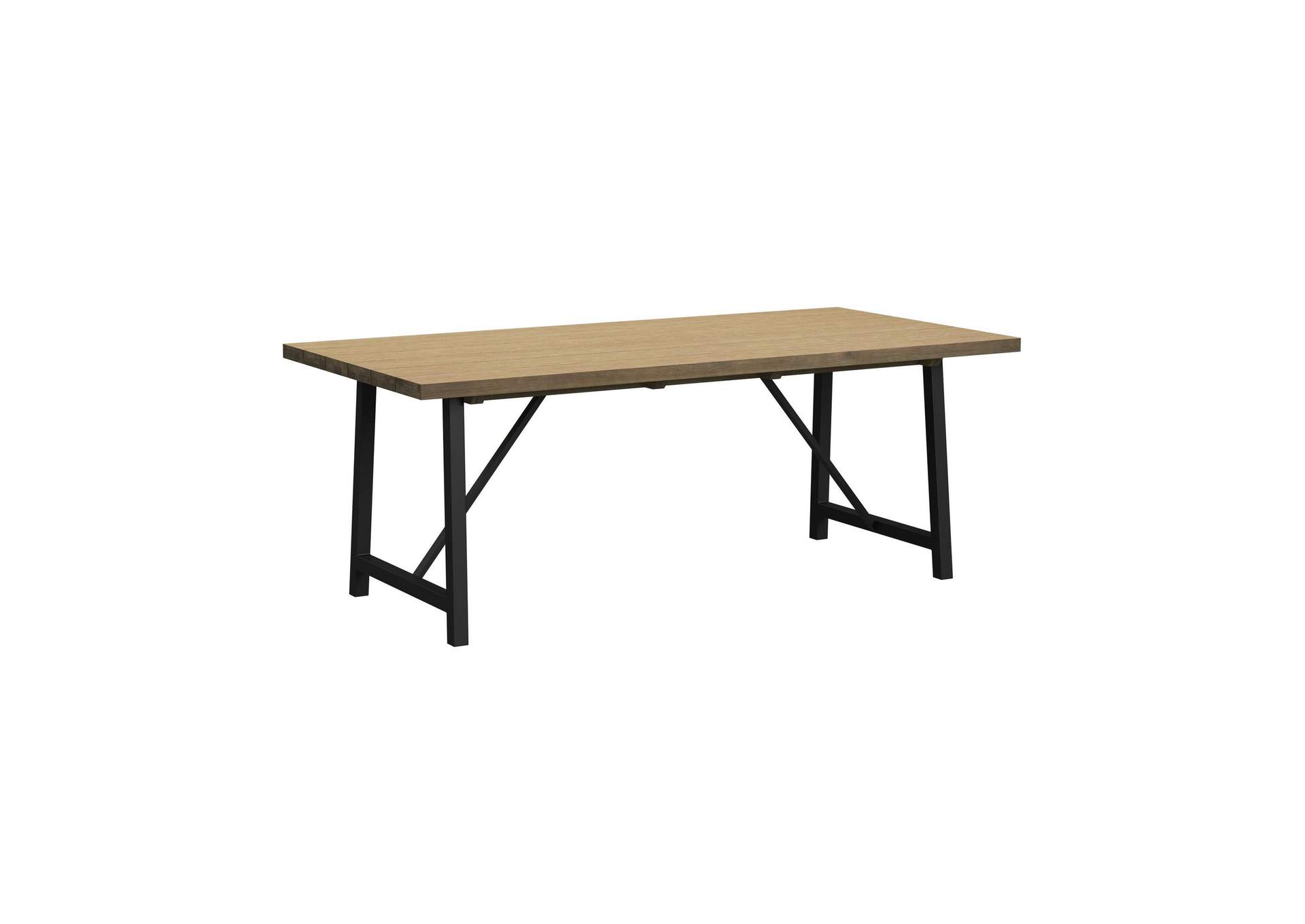Veltis Dining Table With Acacia Top In Black image 6