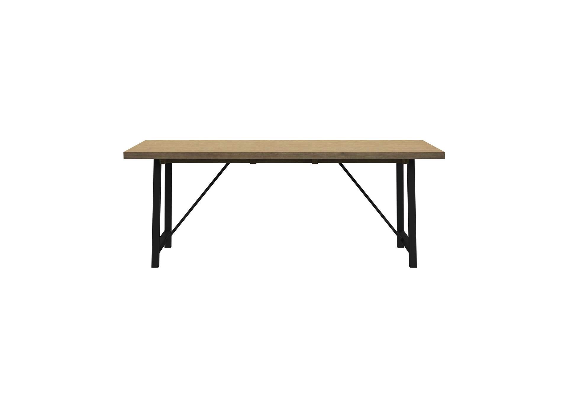 Veltis Dining Table With Acacia Top In Black image 7