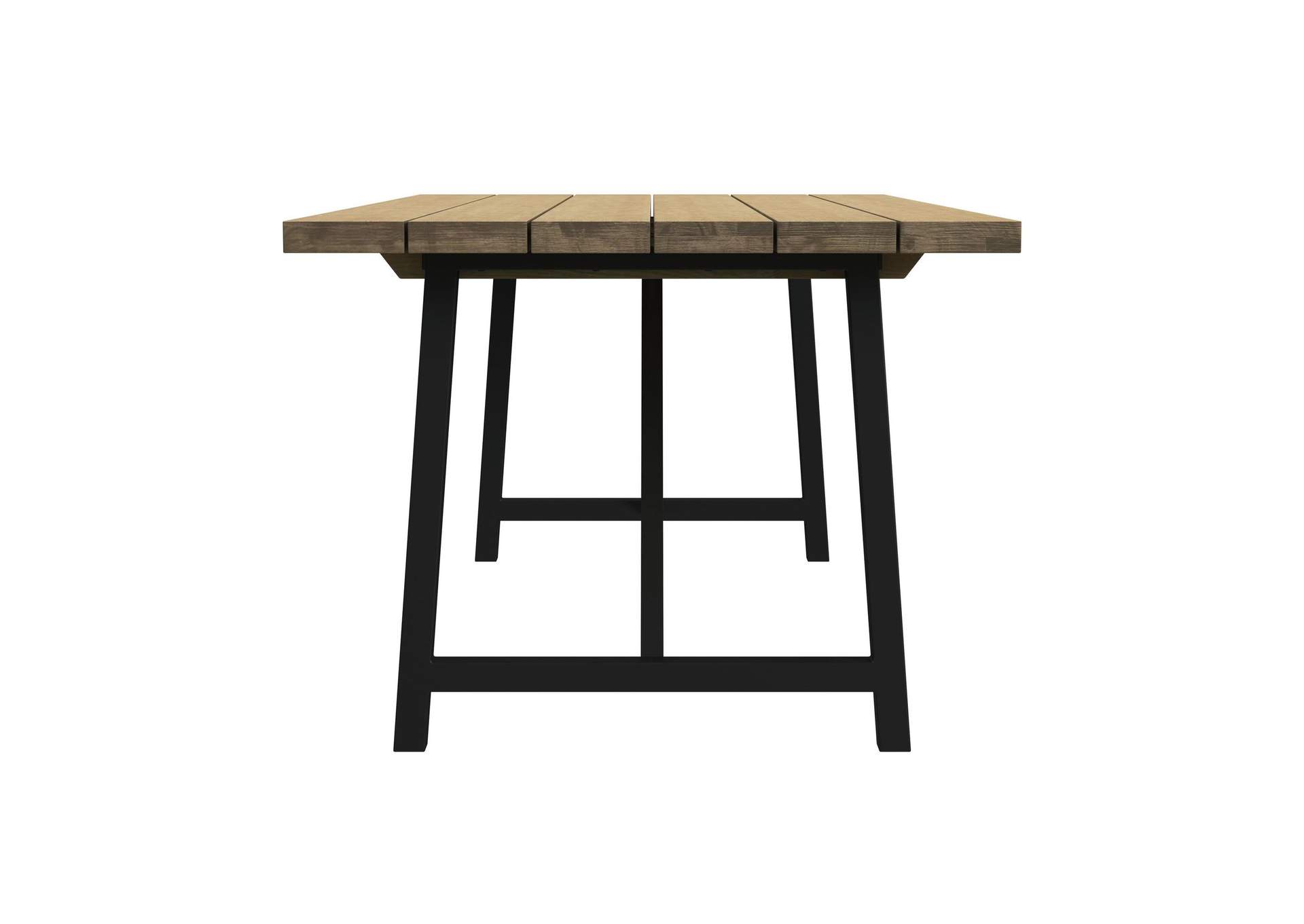 Veltis Dining Table With Acacia Top In Black image 8