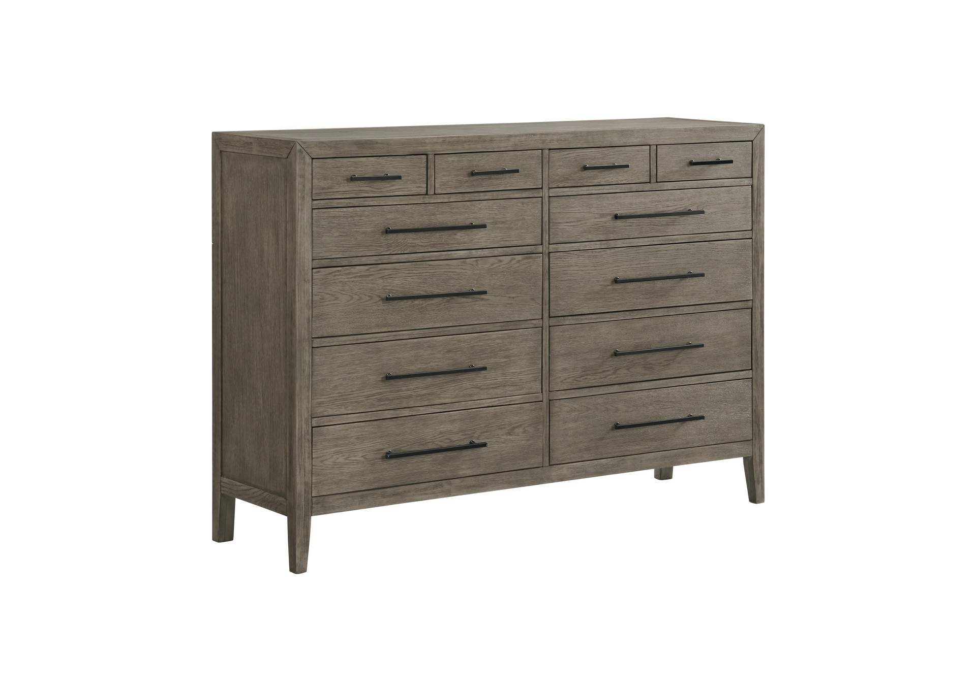 Versailles Contemporary 12 - Drawer Dresser In Grey image 7
