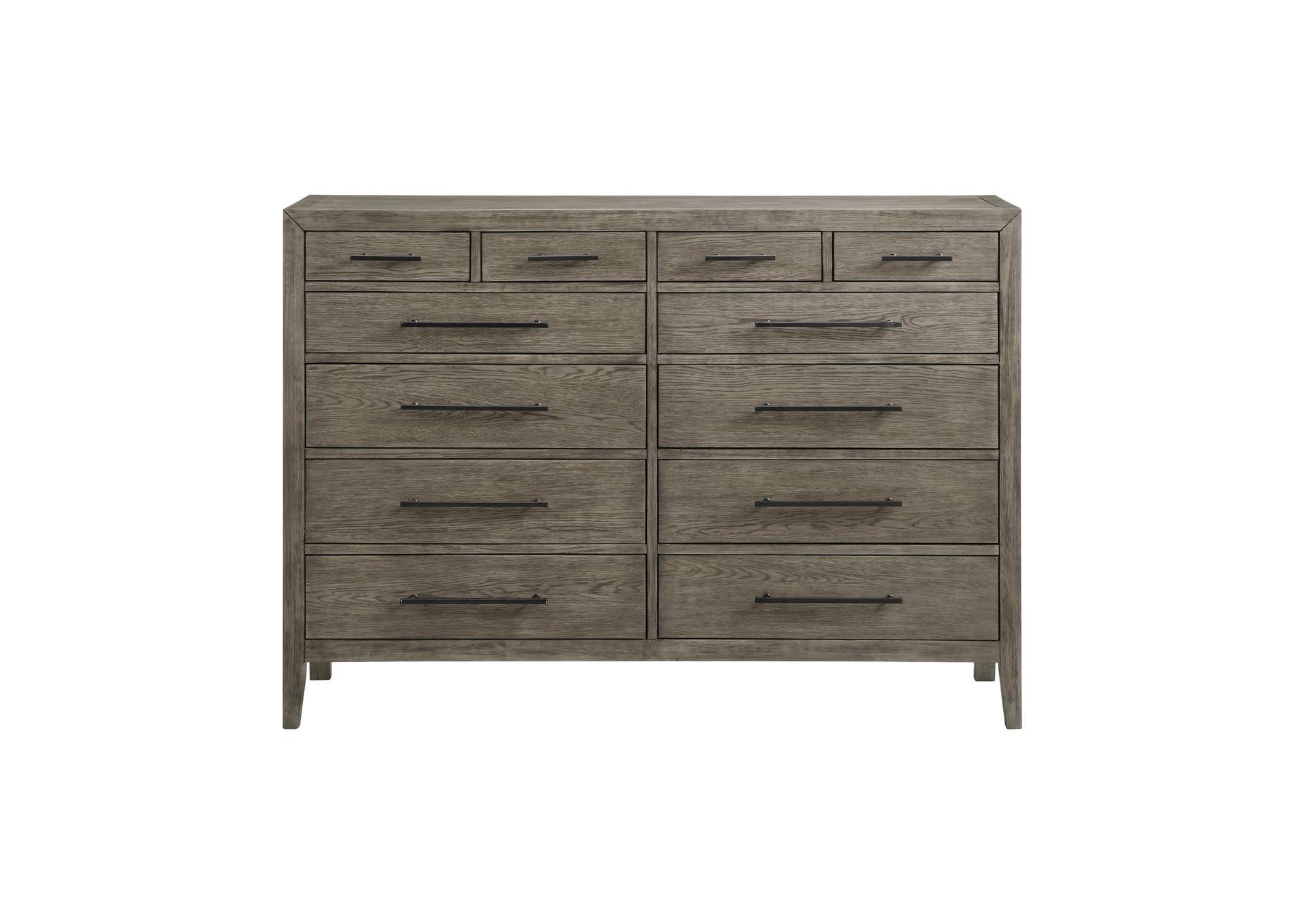 Versailles Contemporary 12 - Drawer Dresser In Grey image 8
