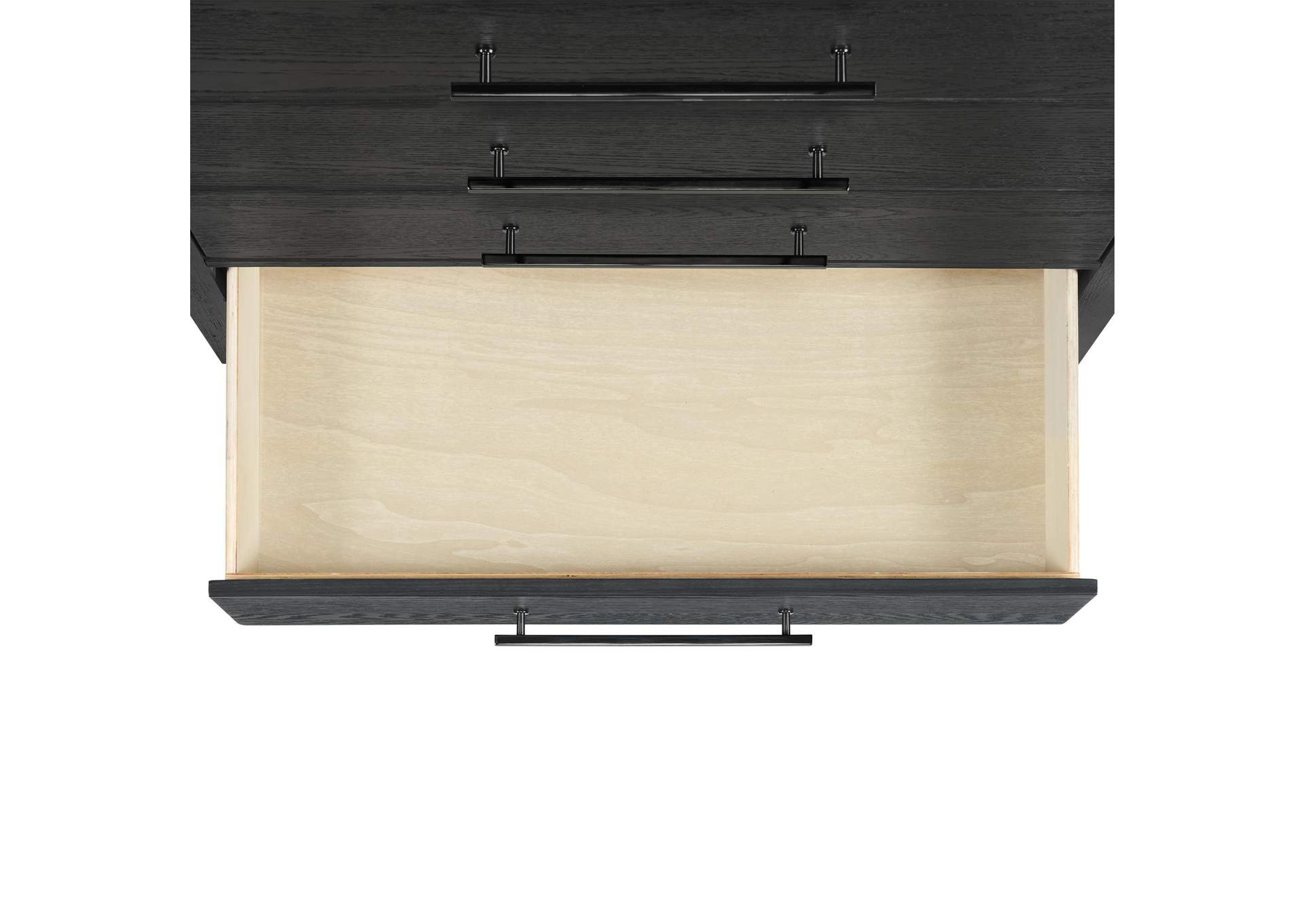 Versailles Contemporary 5 - Drawer Chest In Black image 7