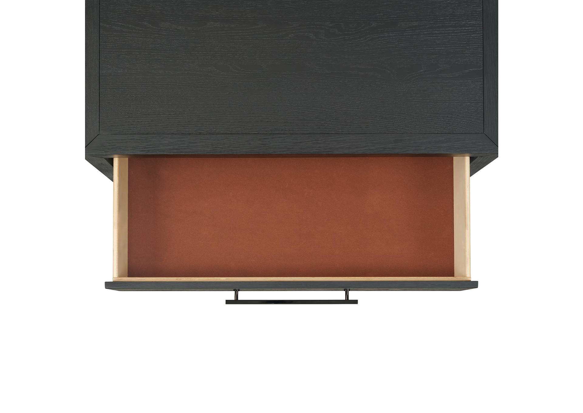 Versailles Contemporary 5 - Drawer Chest In Black image 5