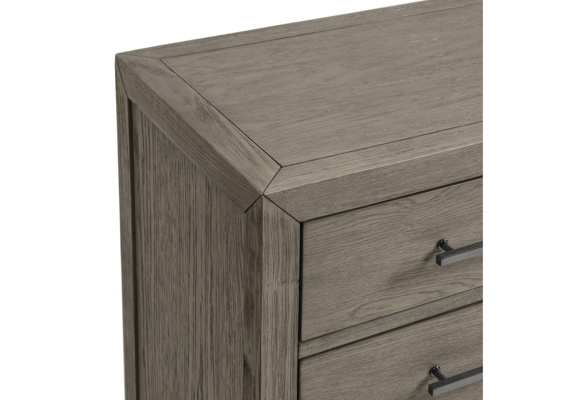Versailles Contemporary 5 - Drawer Chest In Grey