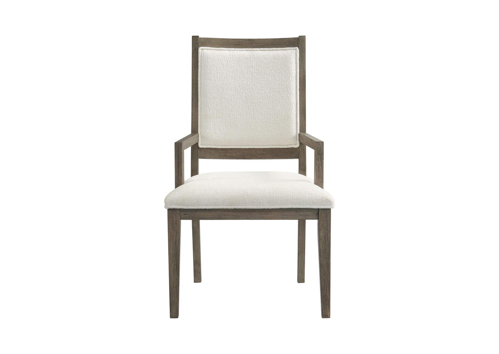 Versailles Contemporary Dining Arm Chair With Boucle White In Grey 2 Per Carton image 11