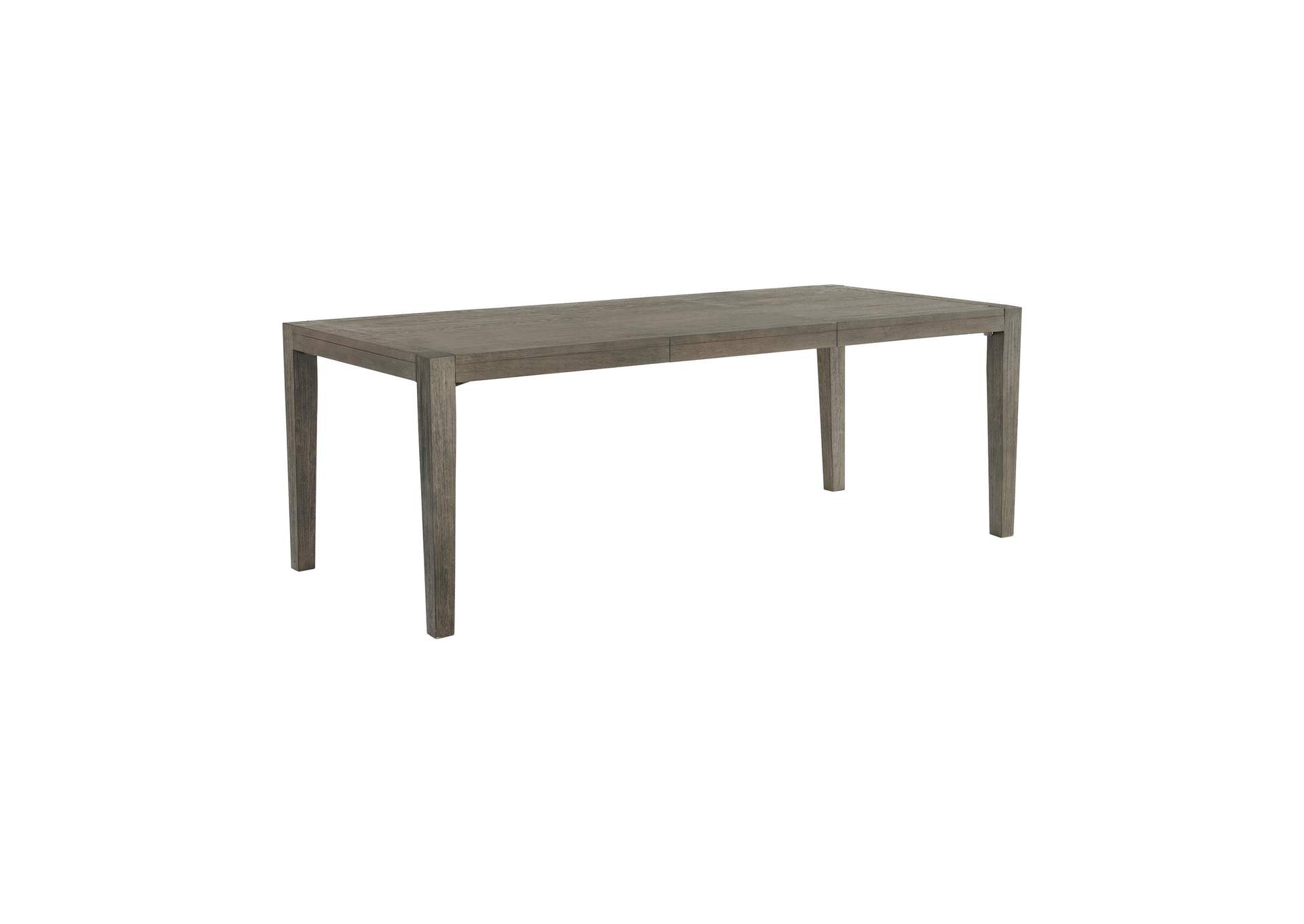 Versailles Contemporary Rectangular Dining Table With 1X24 Leaf In Grey image 8