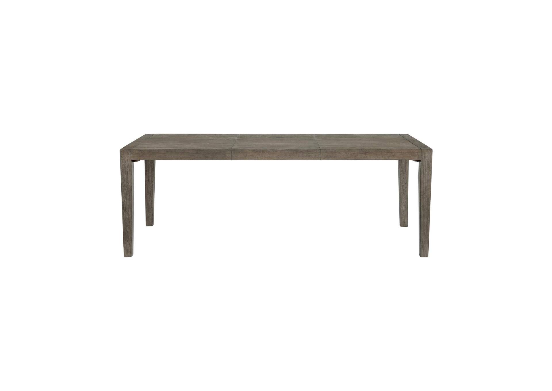 Versailles Contemporary Rectangular Dining Table With 1X24 Leaf In Grey image 9