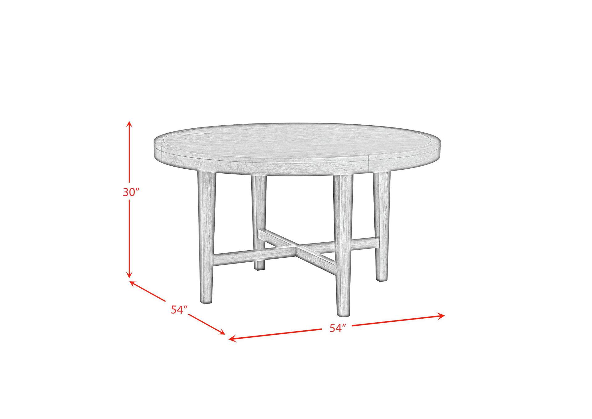 Versailles Contemporary Round Dining Table In Grey image 3