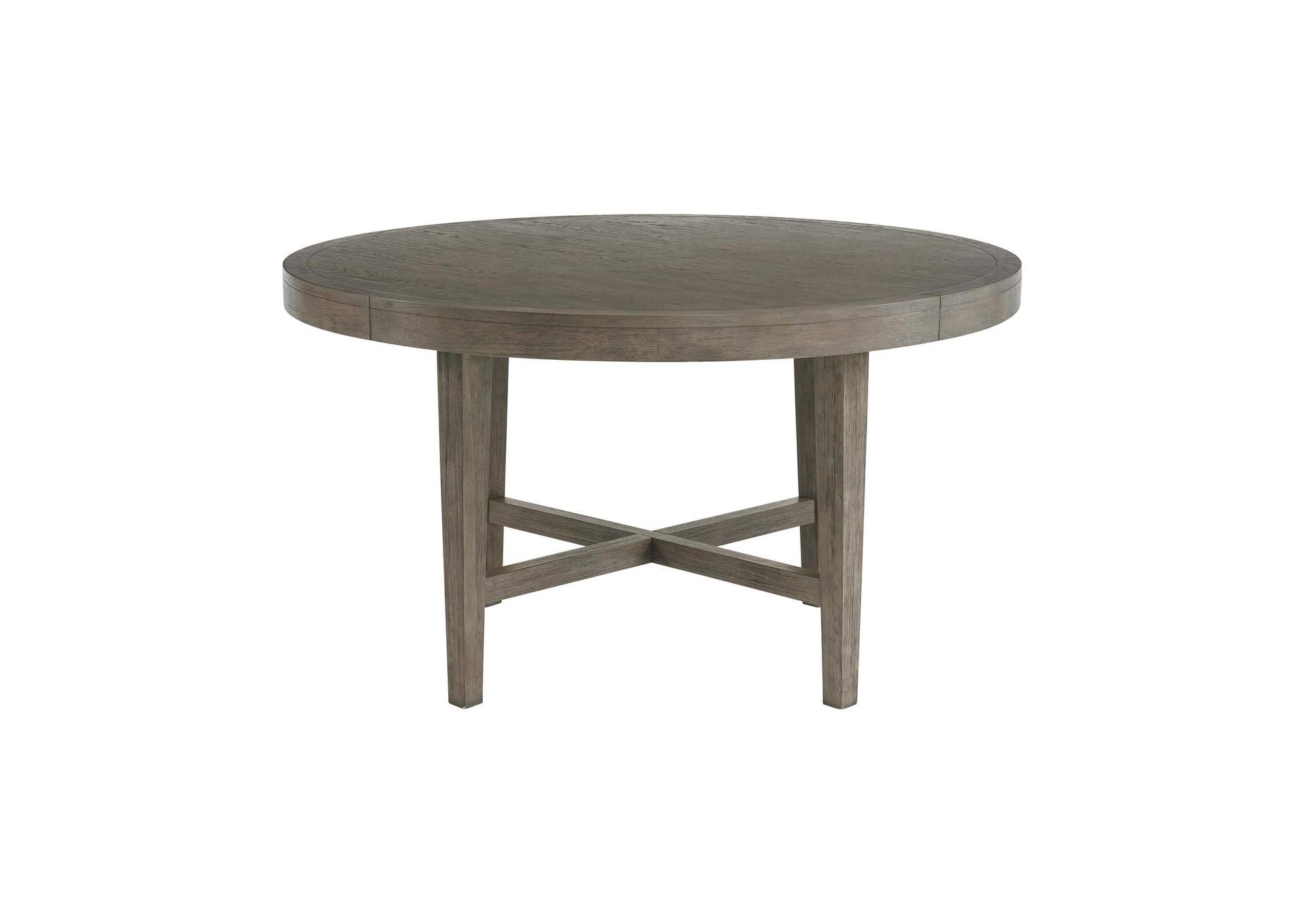 Versailles Contemporary Round Dining Table In Grey image 8