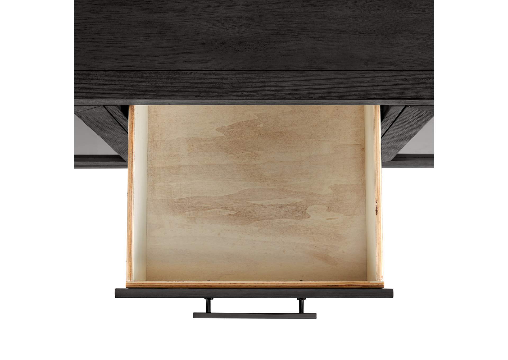 Versailles Contemporary Server In Black