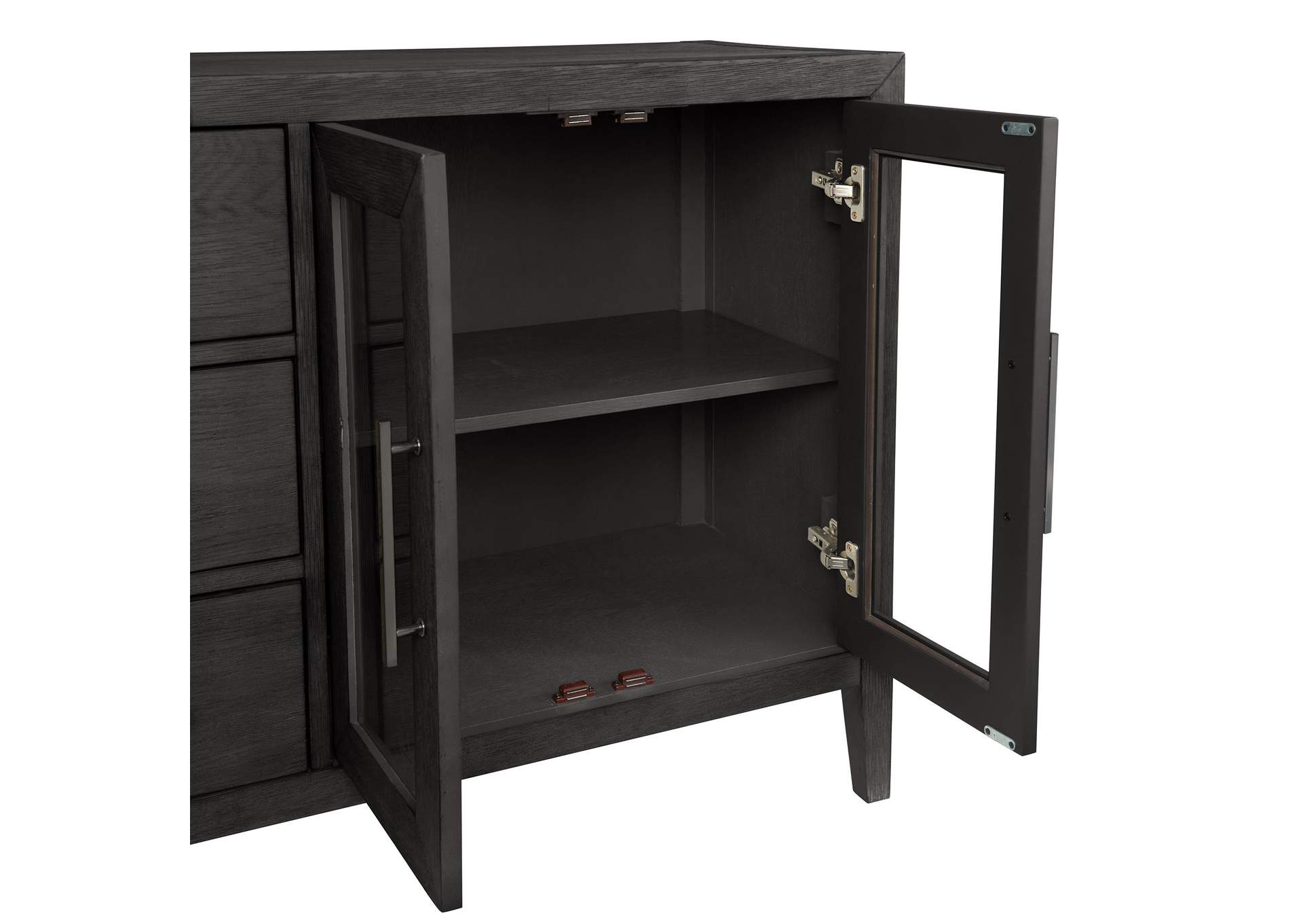 Versailles Contemporary Server In Black image 7