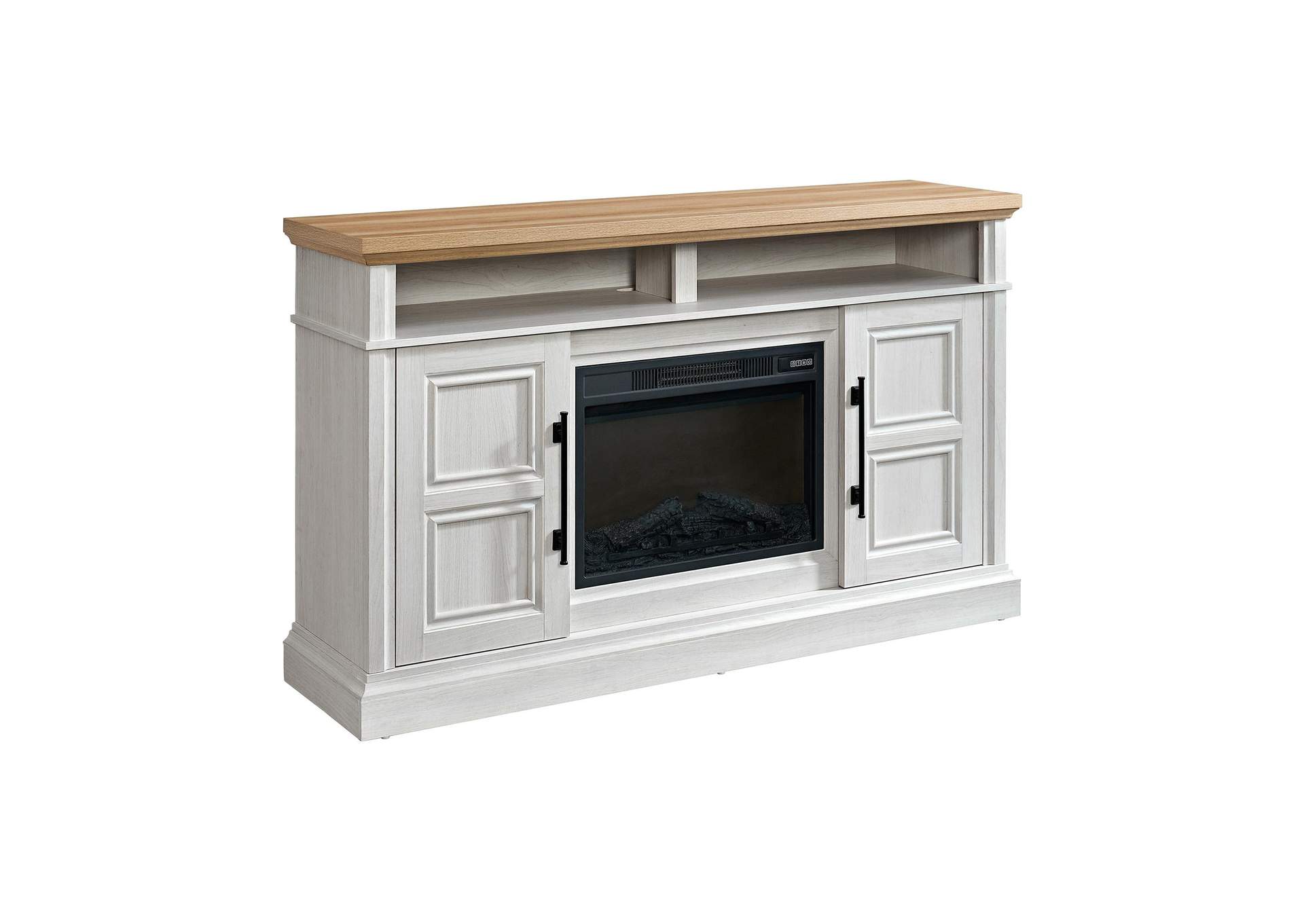 Villa Console With 23 Fireplace Insert In White Natural image 7