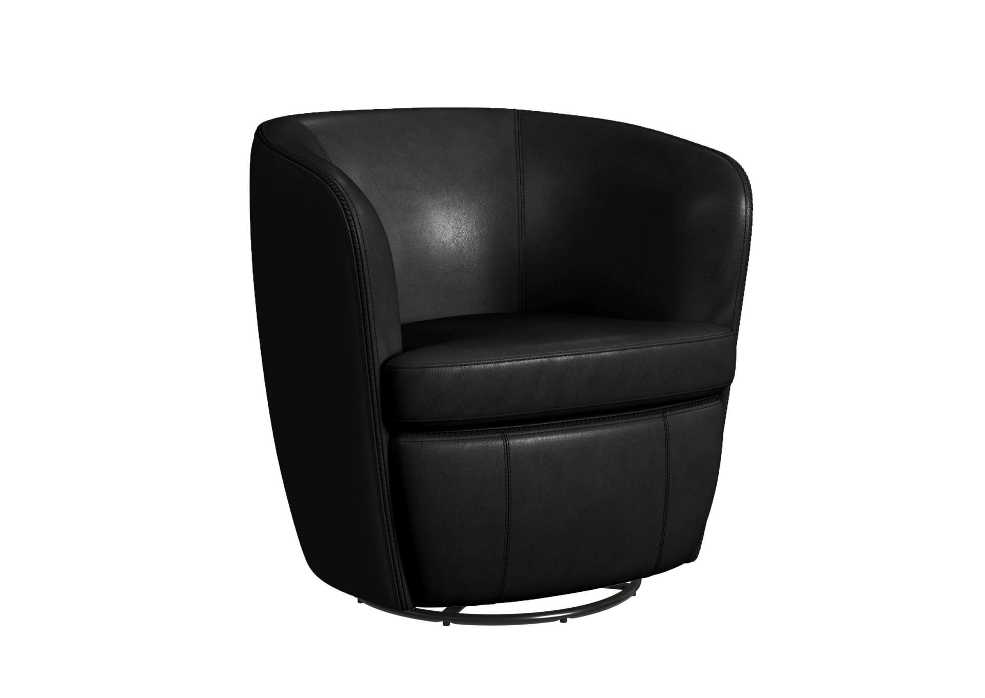 Vito Swivel Chair In Pebble Black image 7