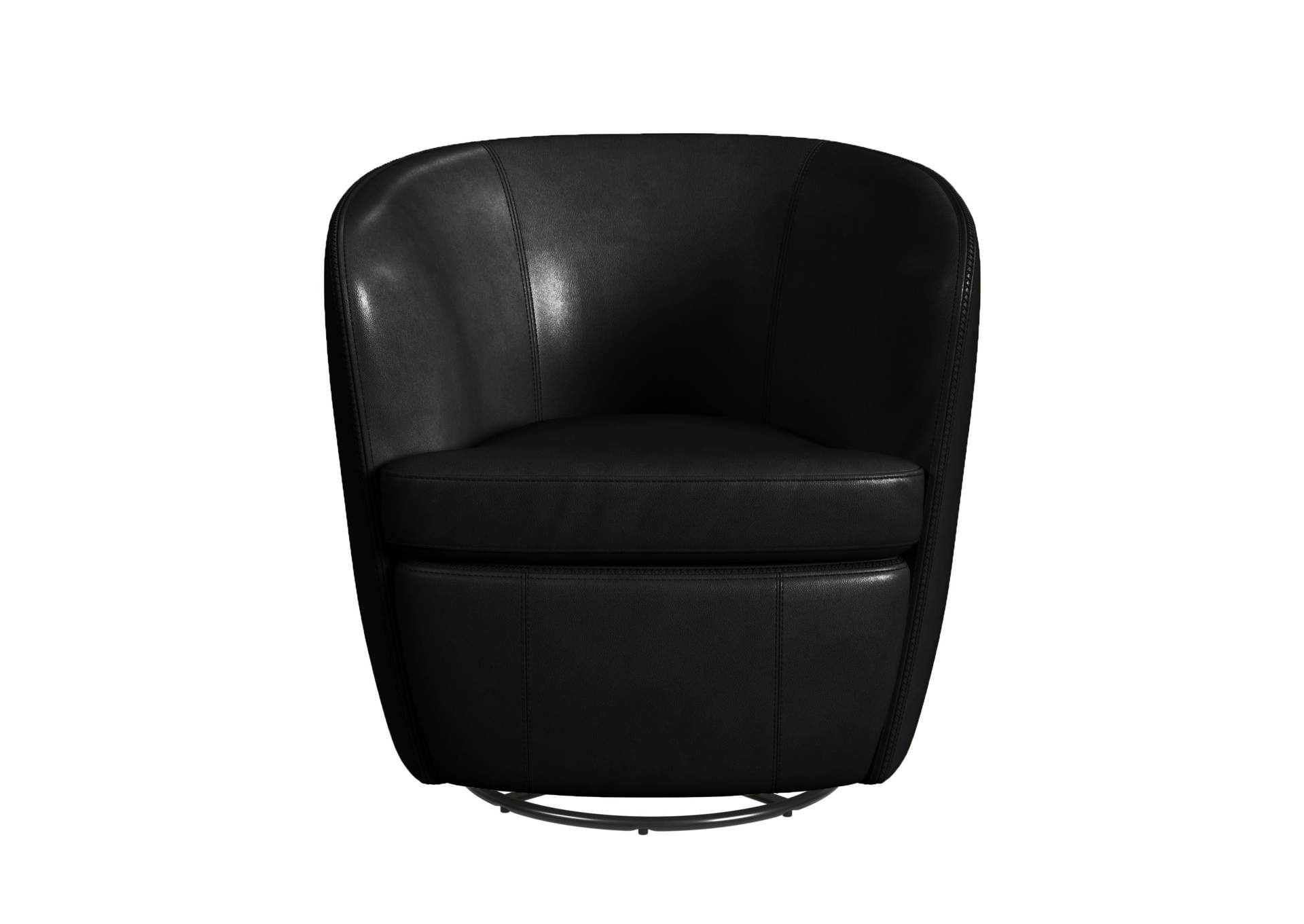 Vito Swivel Chair In Pebble Black image 8