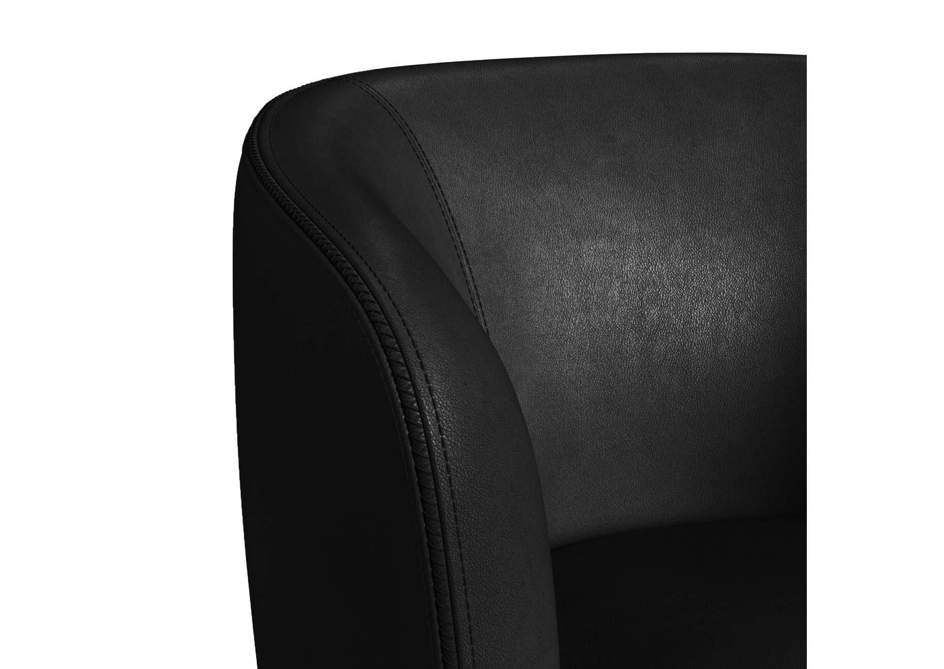 Vito Swivel Chair In Pebble Black image 3