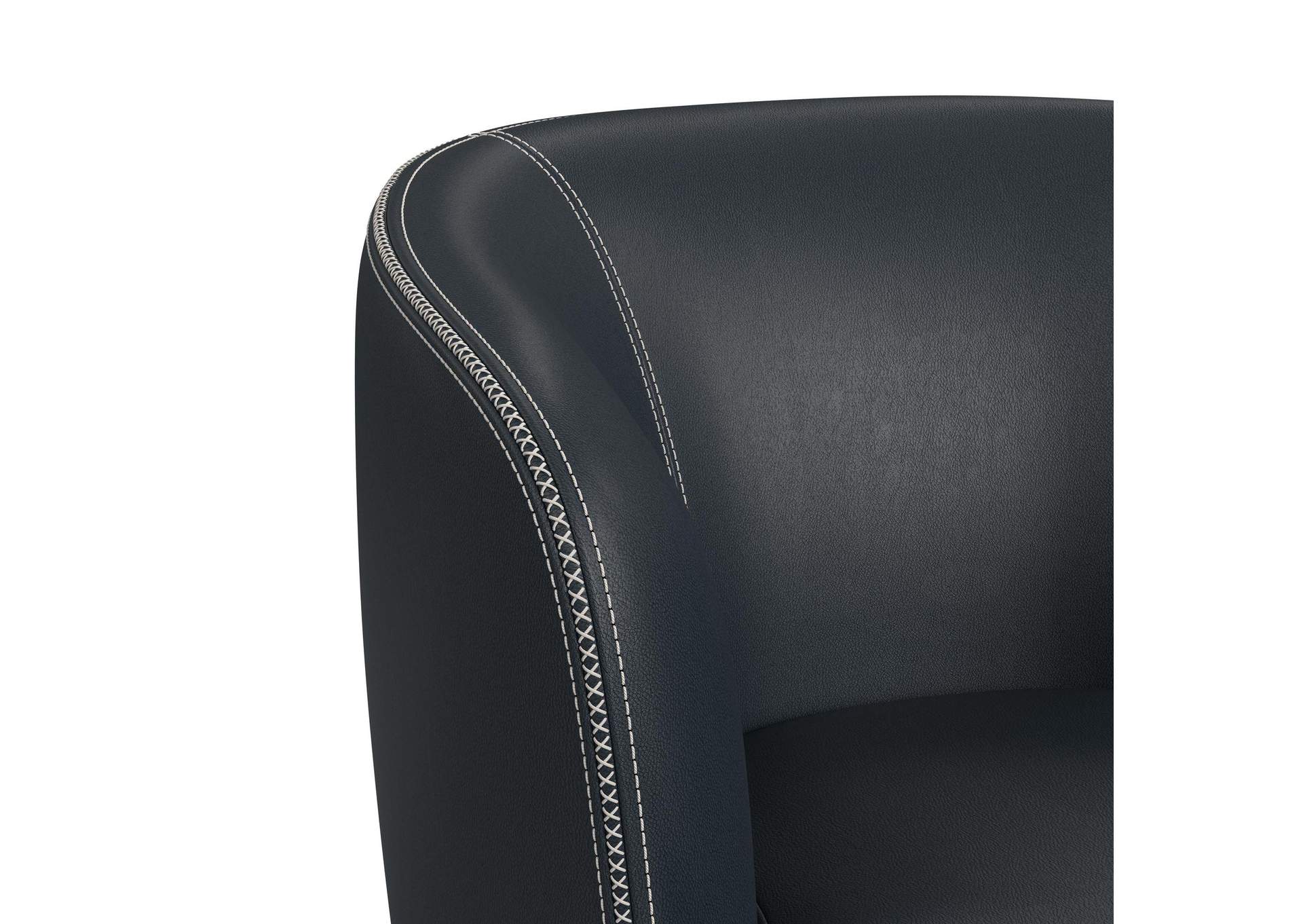 Vito Swivel Chair In Pebble Navy image 7