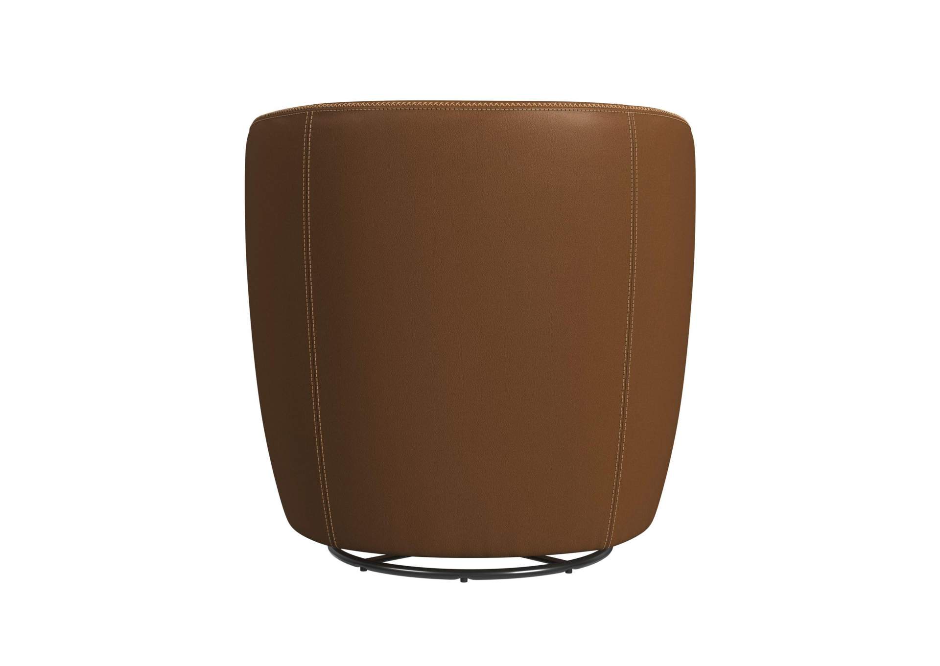 Vito Swivel Chair In Pebble Tan image 5