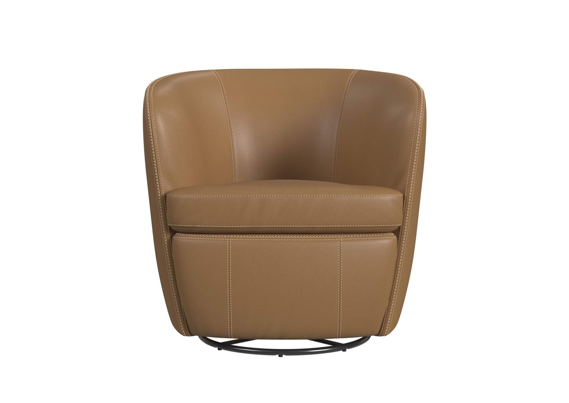 Vito Swivel Chair In Pebble Tan image 4