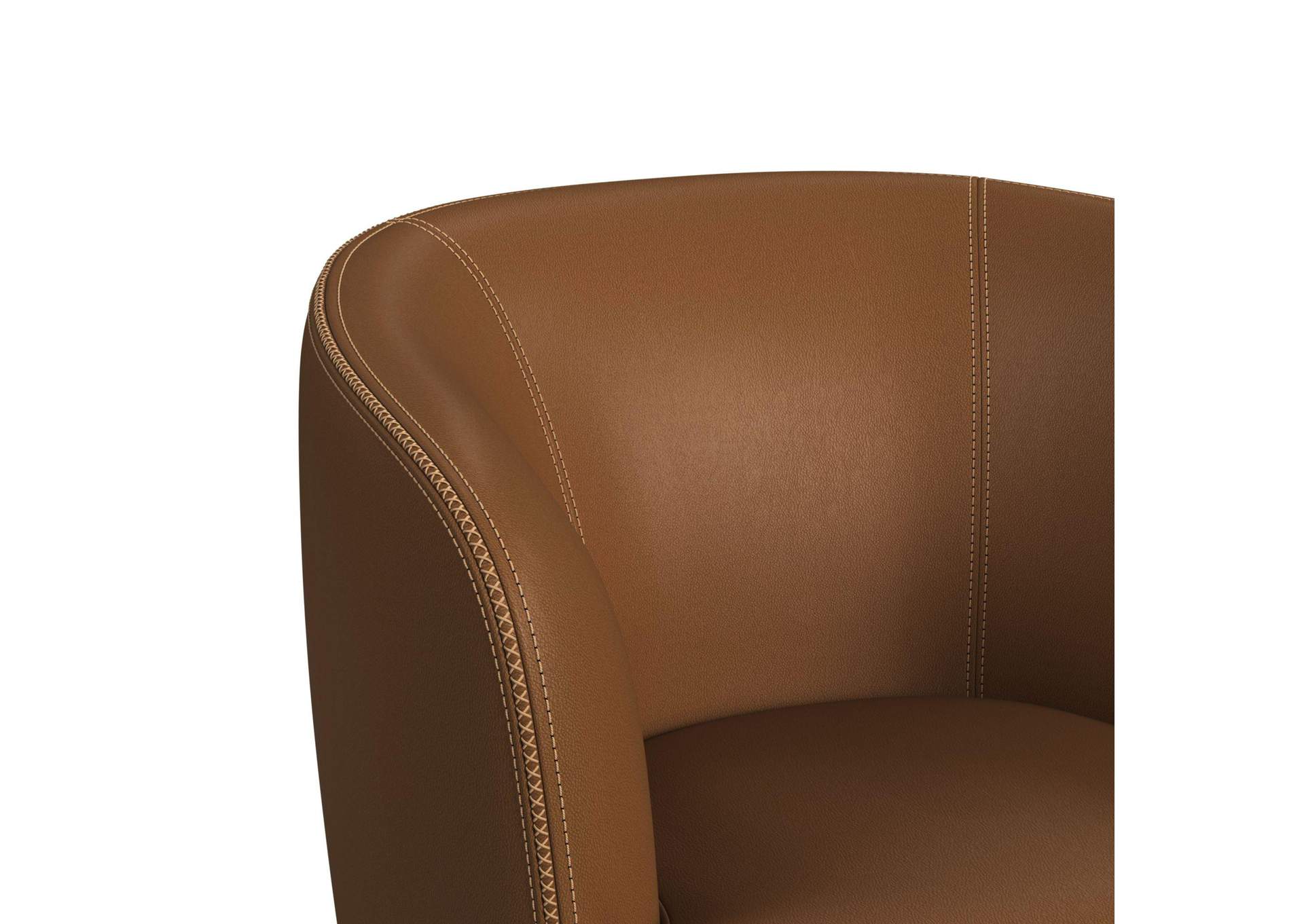 Vito Swivel Chair In Pebble Tan image 7
