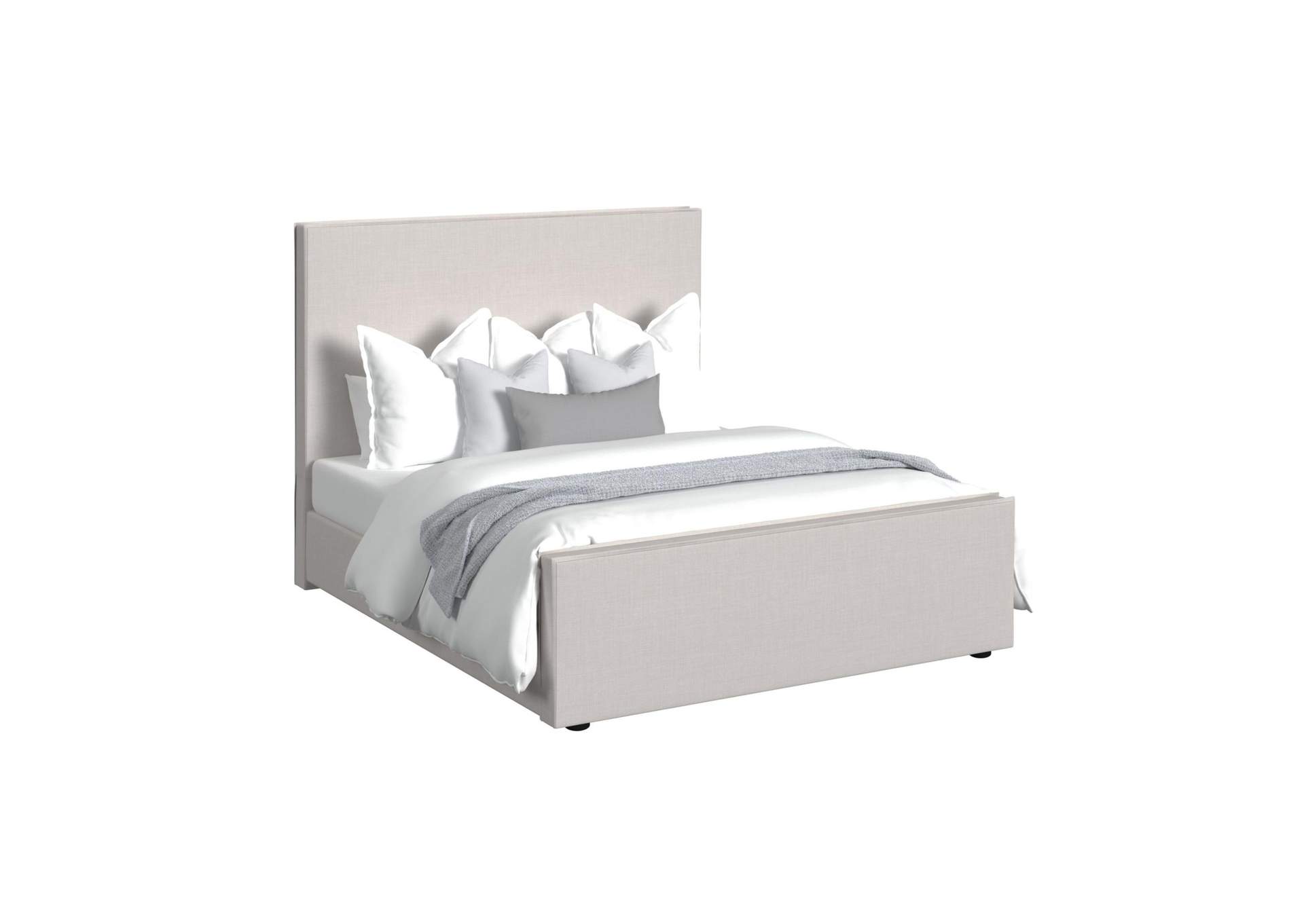 Viv Queen Upholstered Bed In Linen image 3