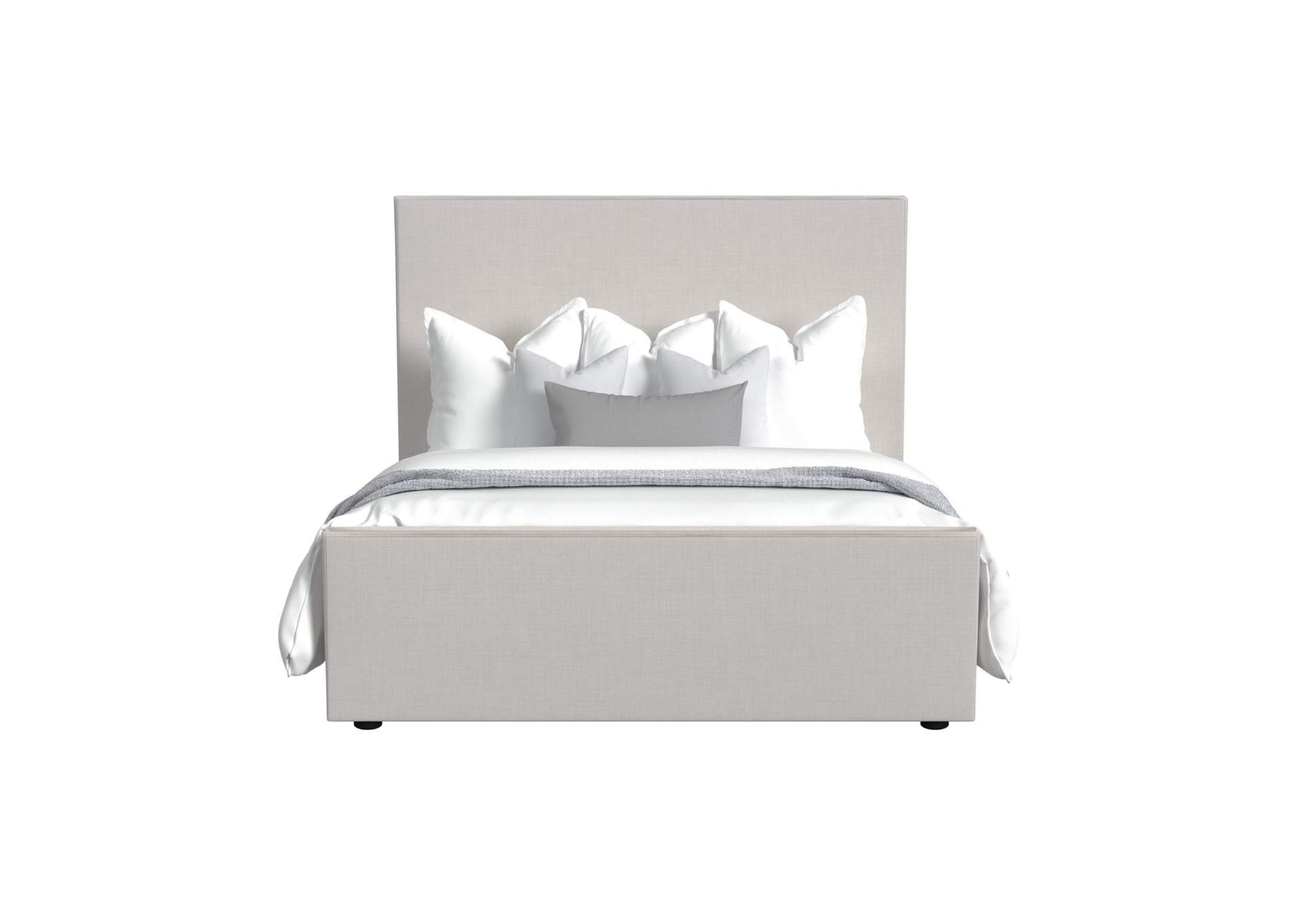 Viv Queen Upholstered Bed In Linen image 4