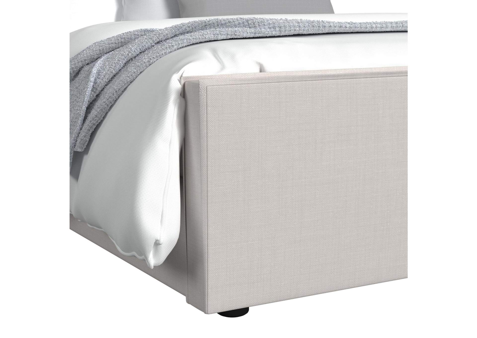 Viv Queen Upholstered Bed In Linen image 7