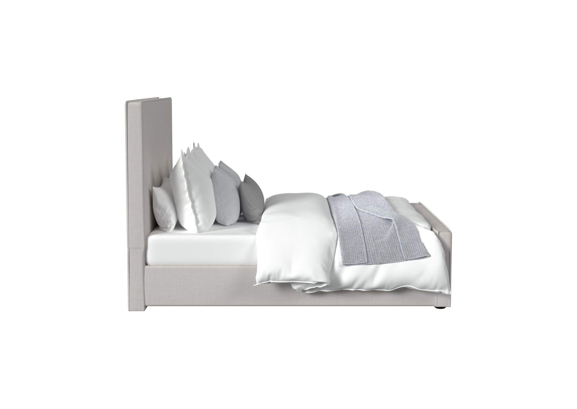 Viv Queen Upholstered Bed In Linen image 5