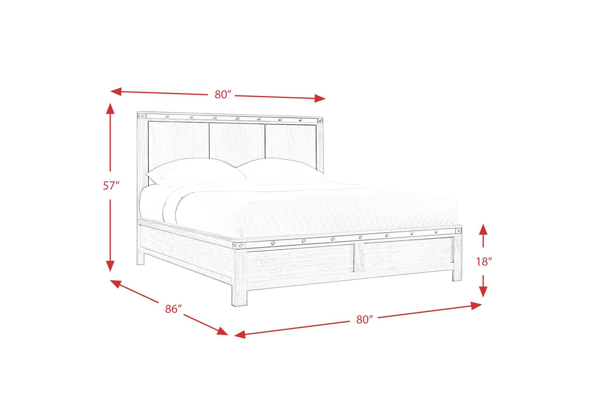 Wade King Panel Bed image 7