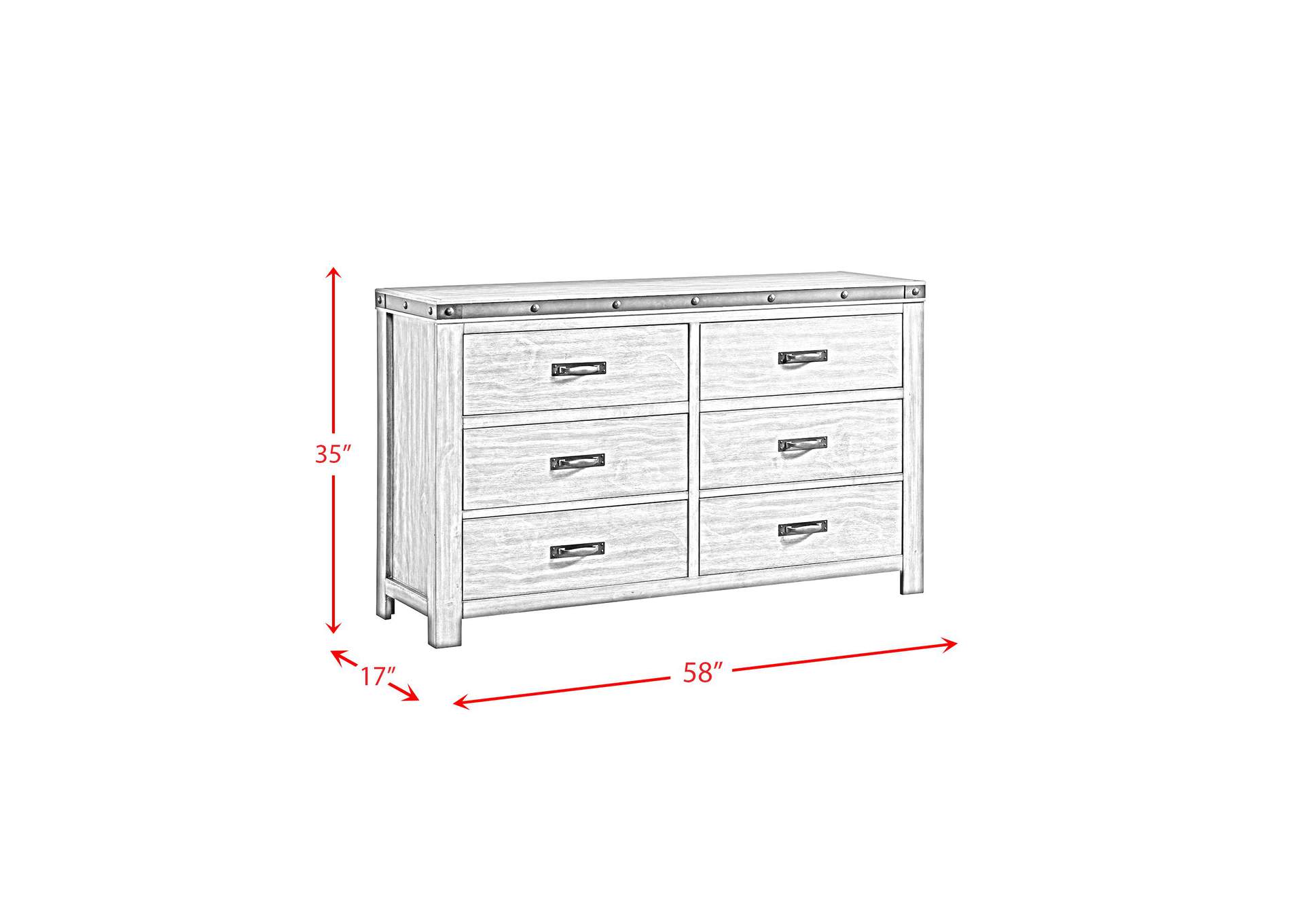 Wade Youth Dresser 6 Drawer image 9